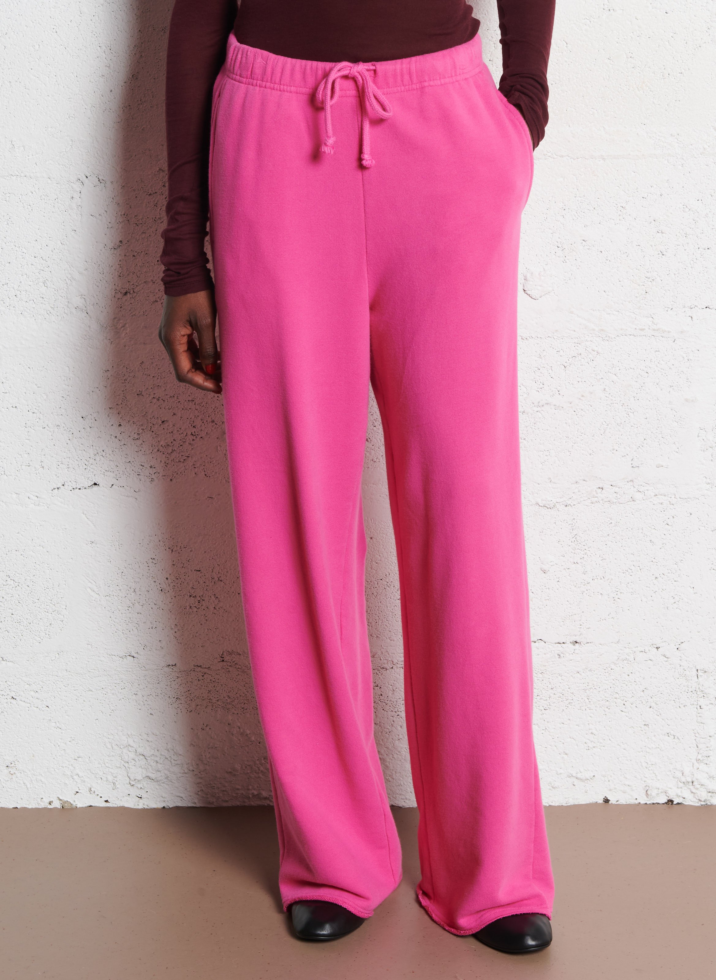 Jogging ample en coton mélangé atubay AMERICAN VINTAGE Rose