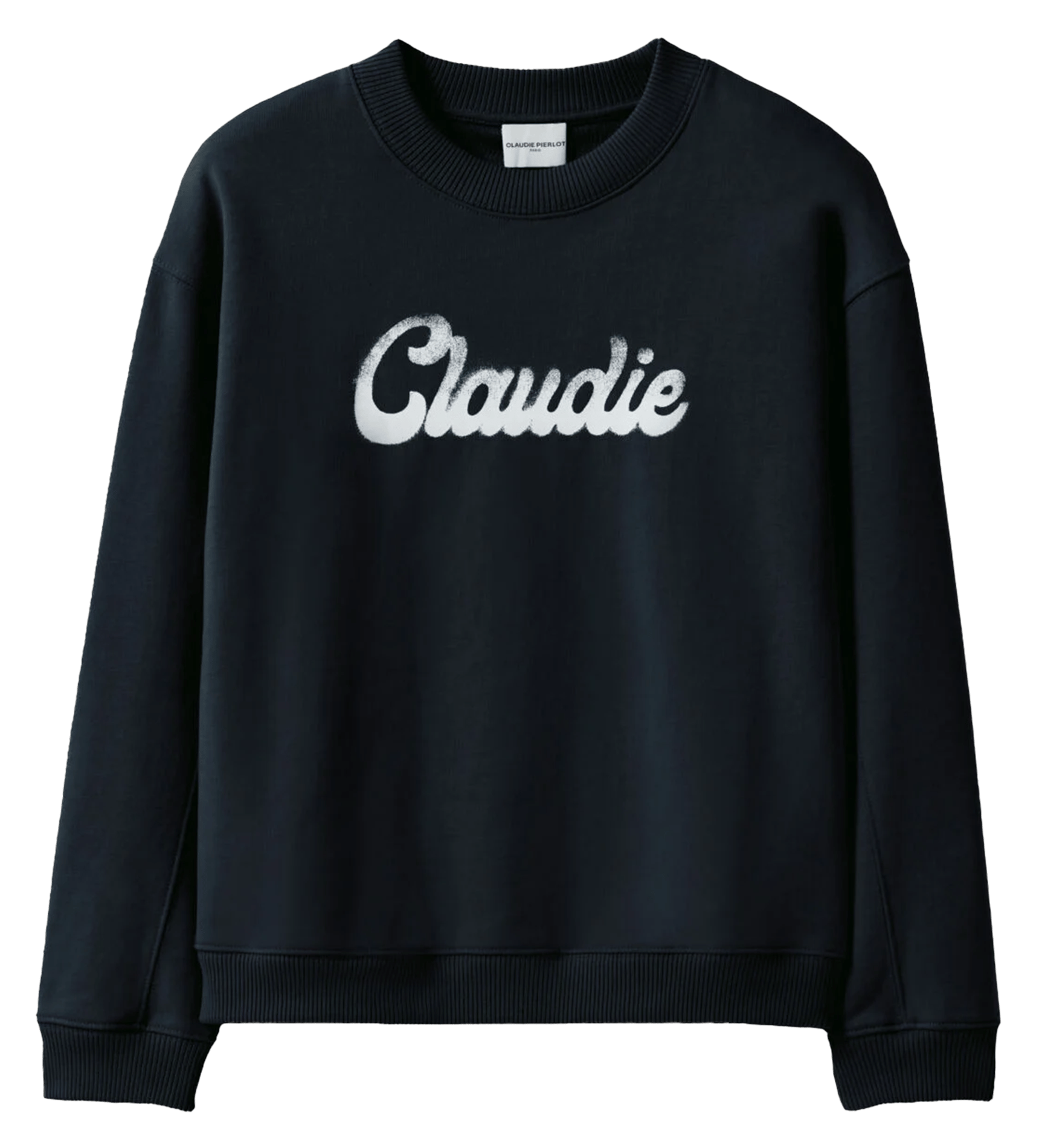 Sweatshirt ample imprimé en coton CLAUDIE PIERLOT Bleu