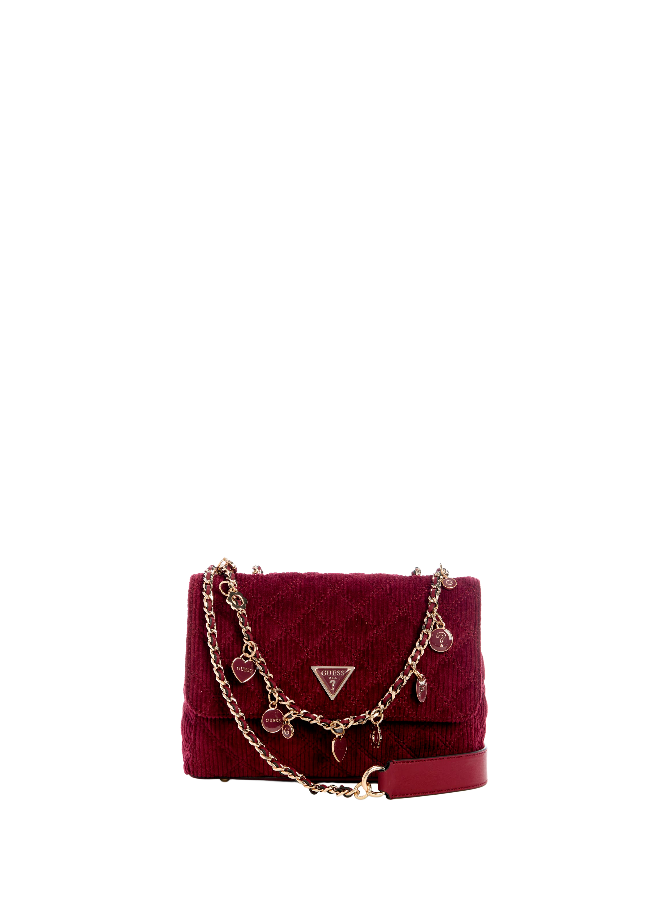 Sac matelassée en coton mélangée GUESS Rouge