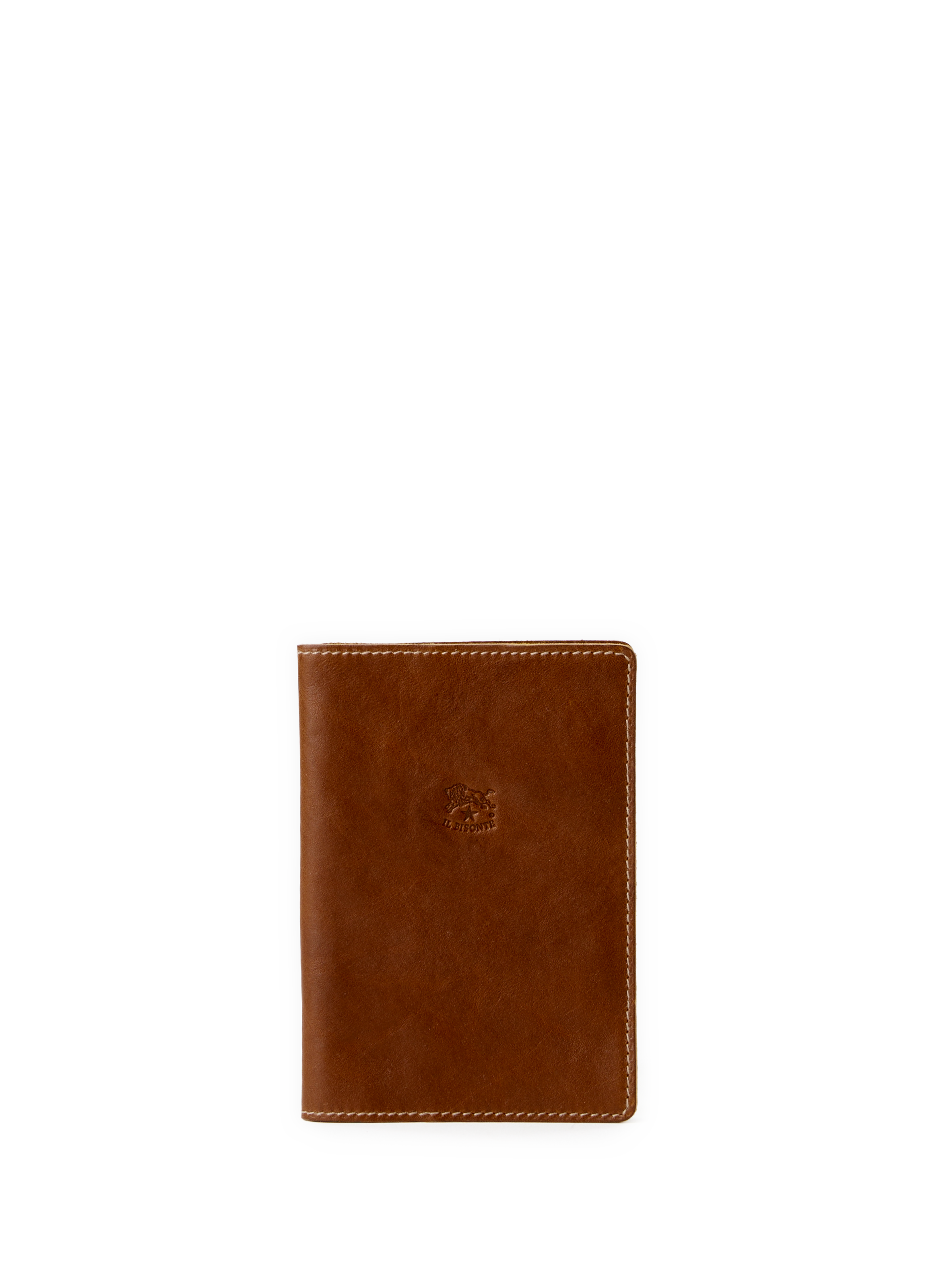 IL BISONTE  Leather card holder Brown