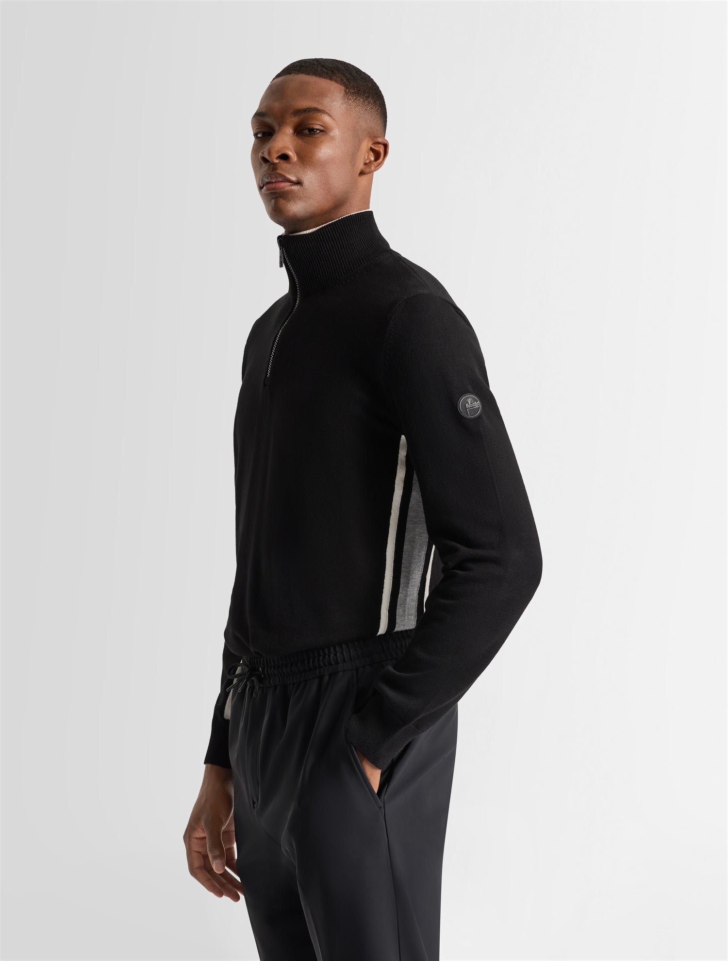 Pull natom col montant coupe regular FUSALP Noir