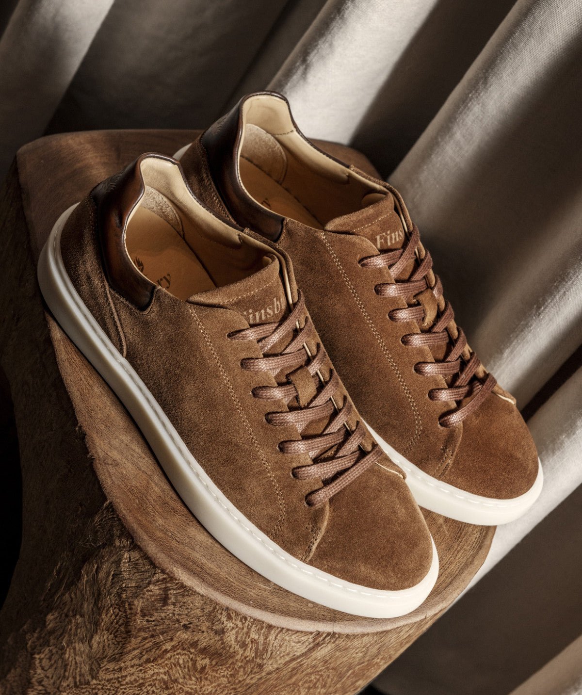 Sneakers daim daytona FINSBURY Marron