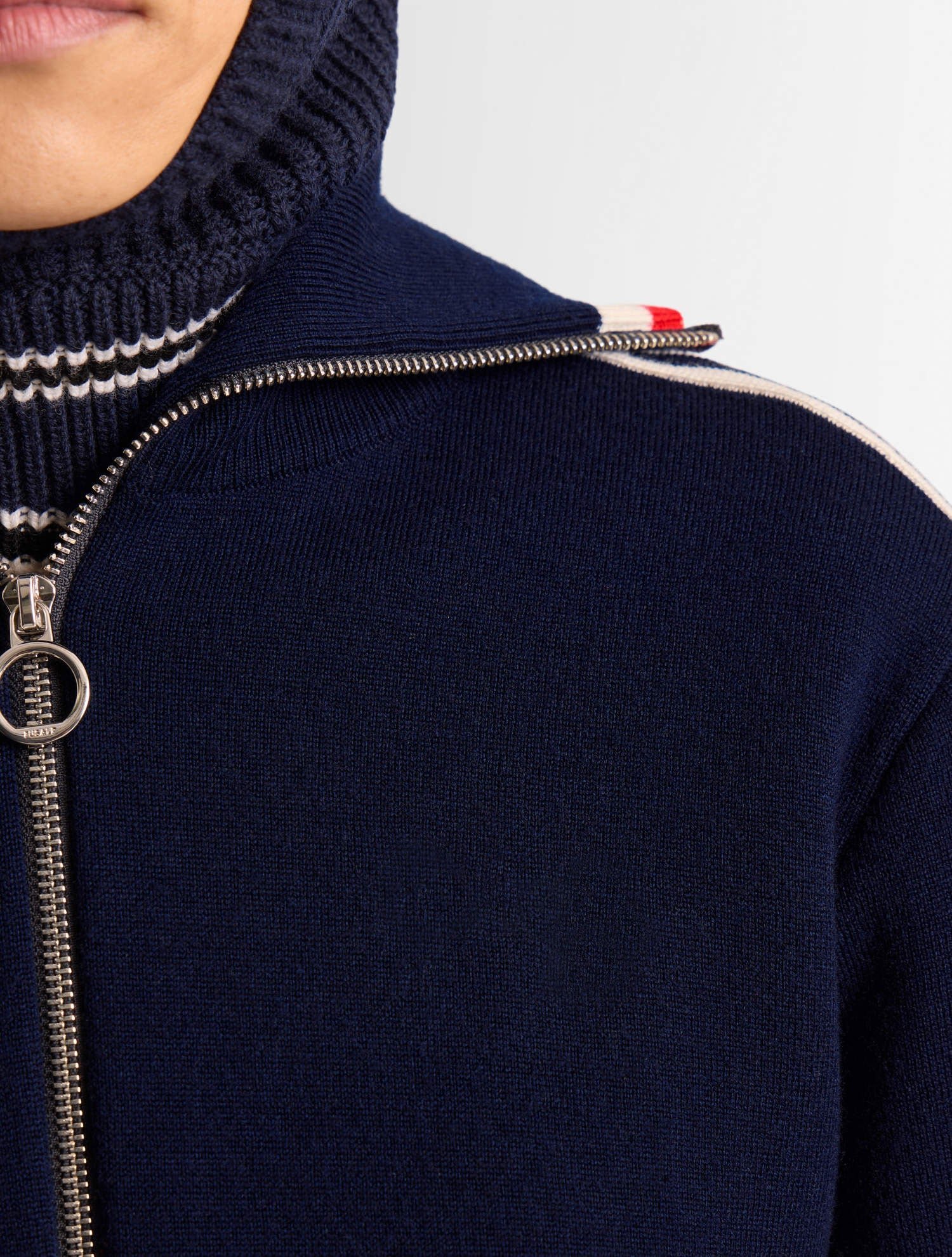 Gilet benada col tailleur coupe ample FUSALP Bleu