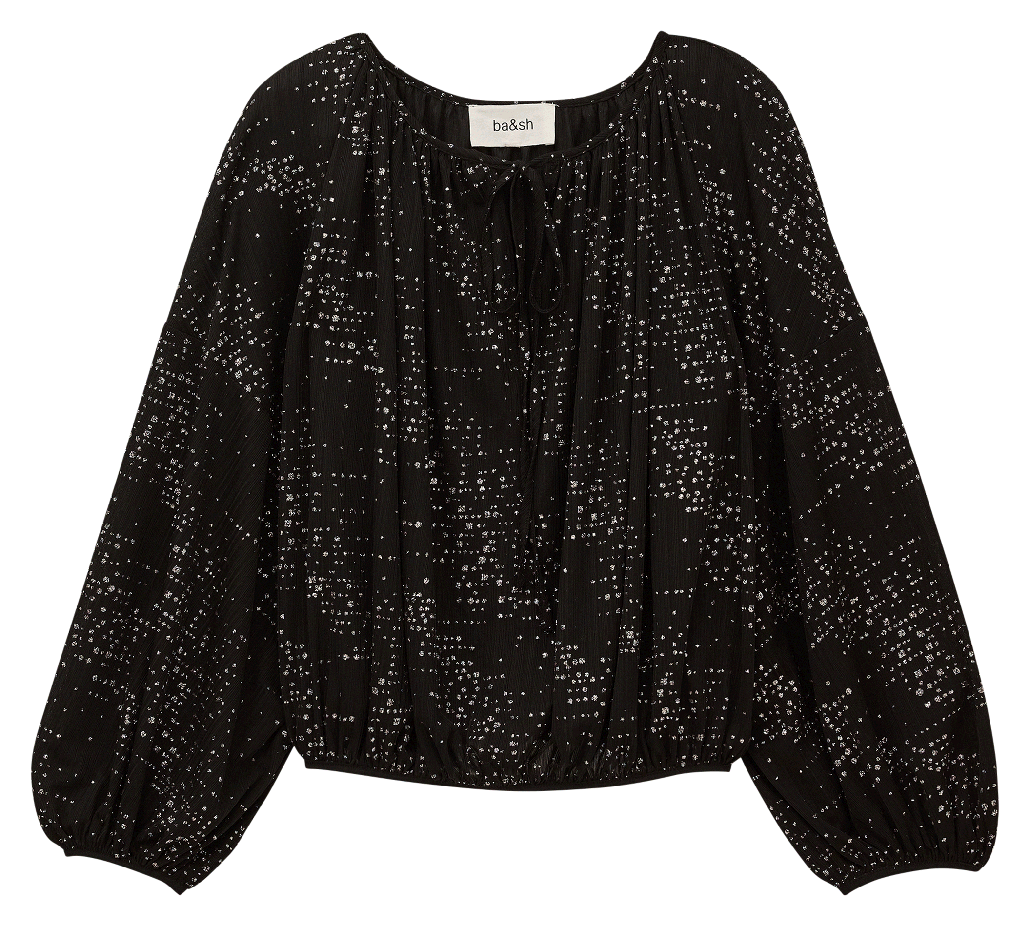 Blouse ample à détail brillant torny BA&SH Noir