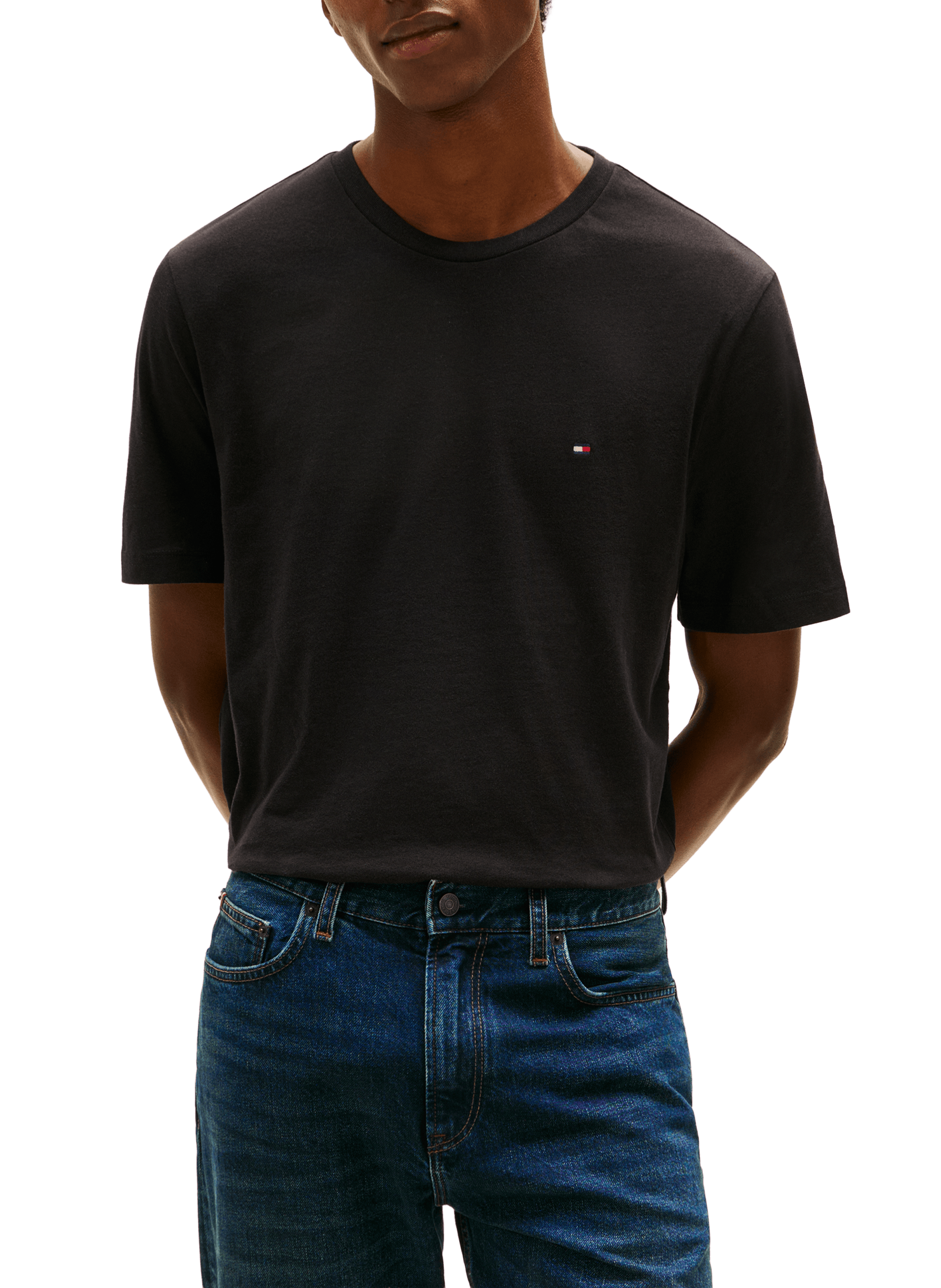 Cotton T-shirt TOMMY HILFIGER Black