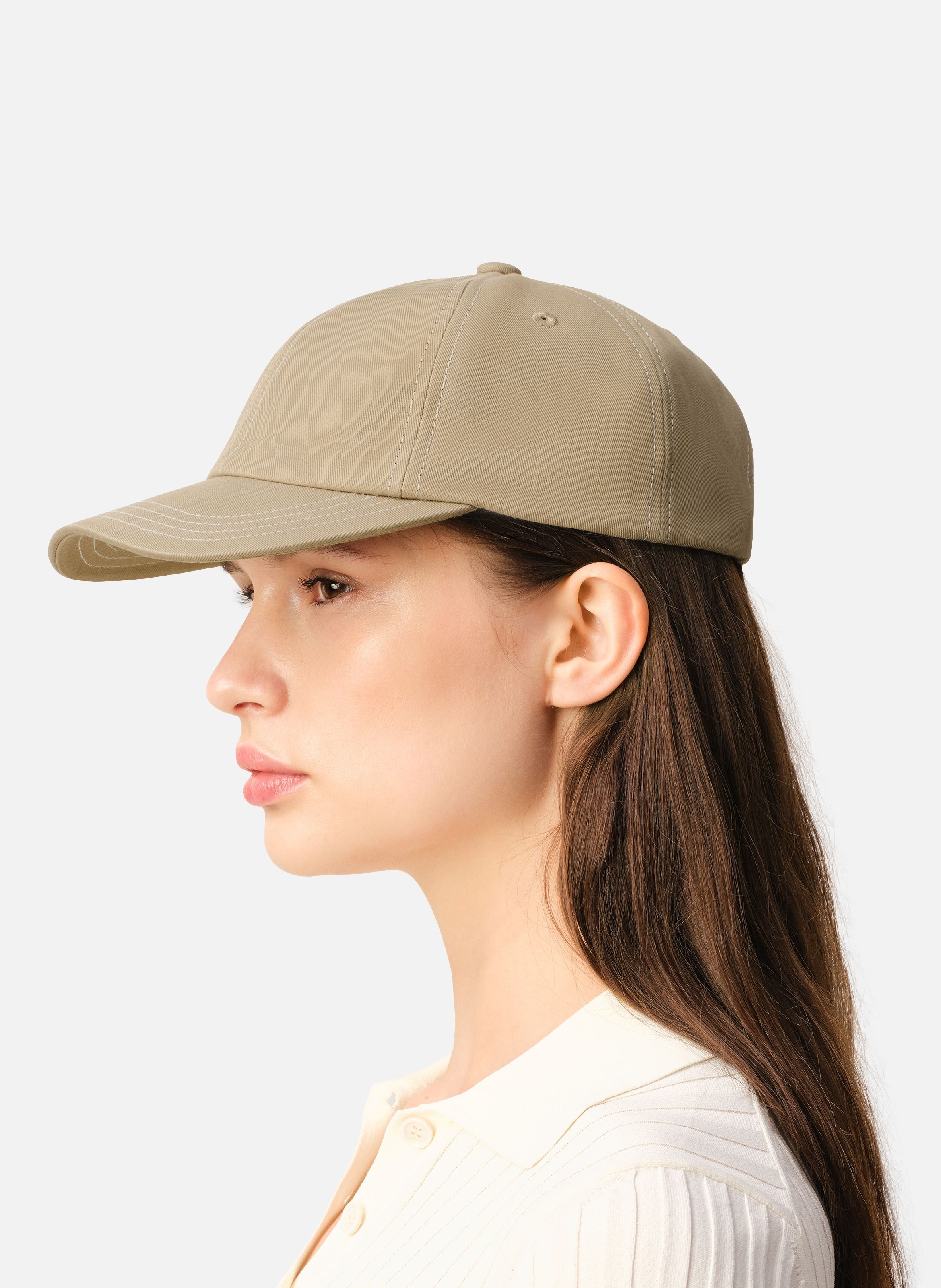 Casquette ami de coeur arrière unisexe en coton AMI PARIS Beige