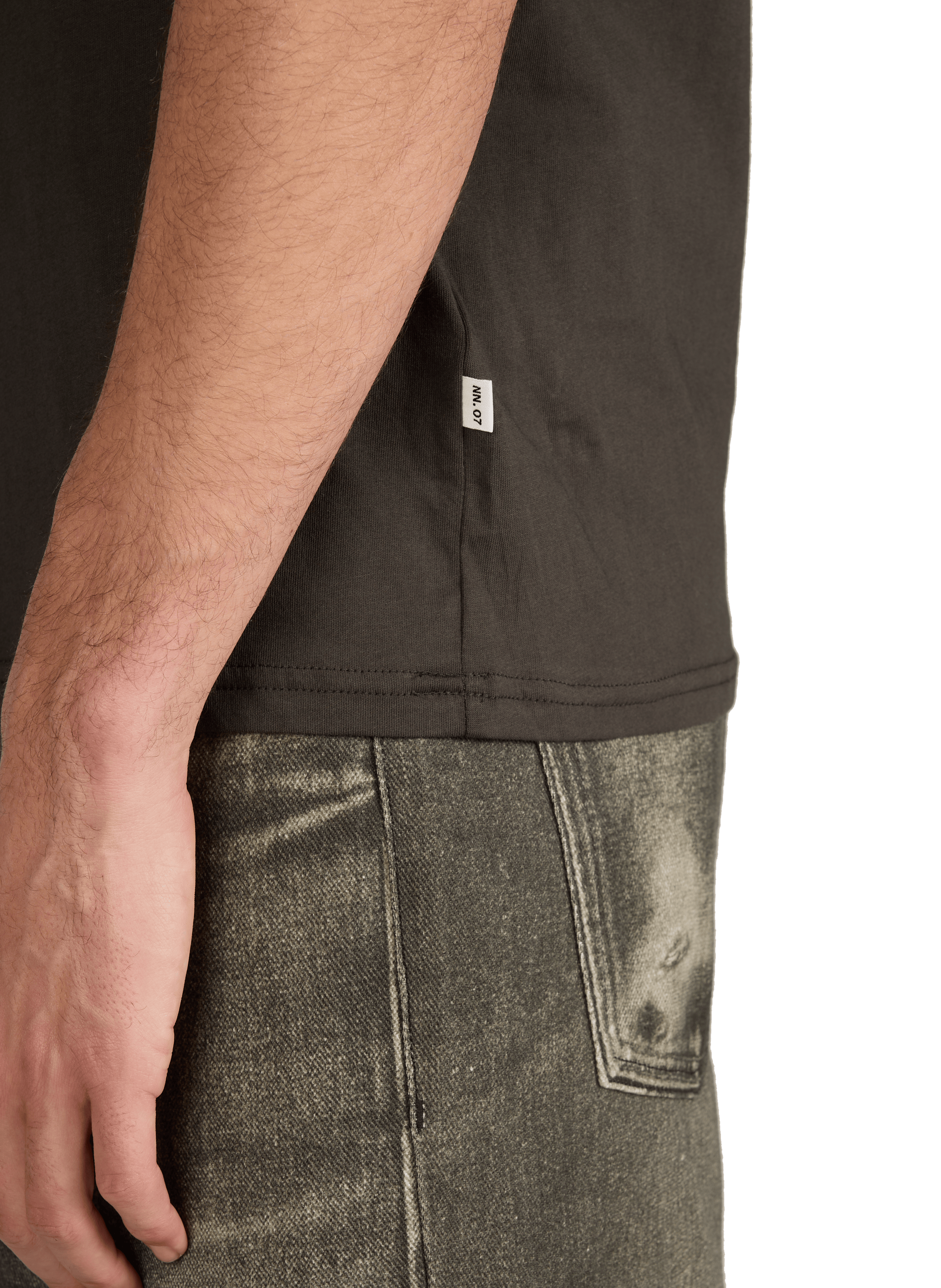 T-shirt Percy en coton NN.07 Kaki