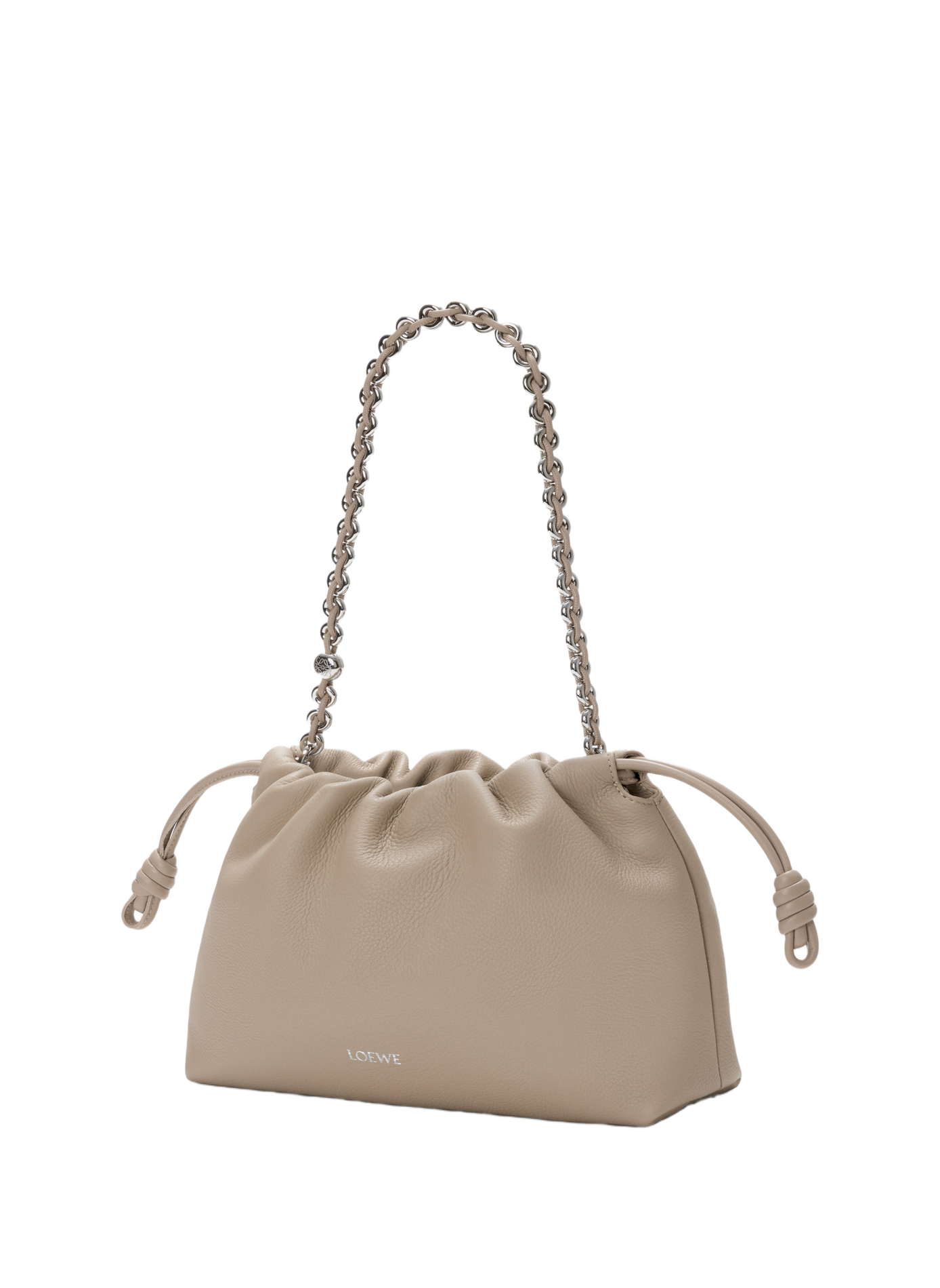 <p>Flamenco medium purse in grained calf leather</p> LOEWE Beige