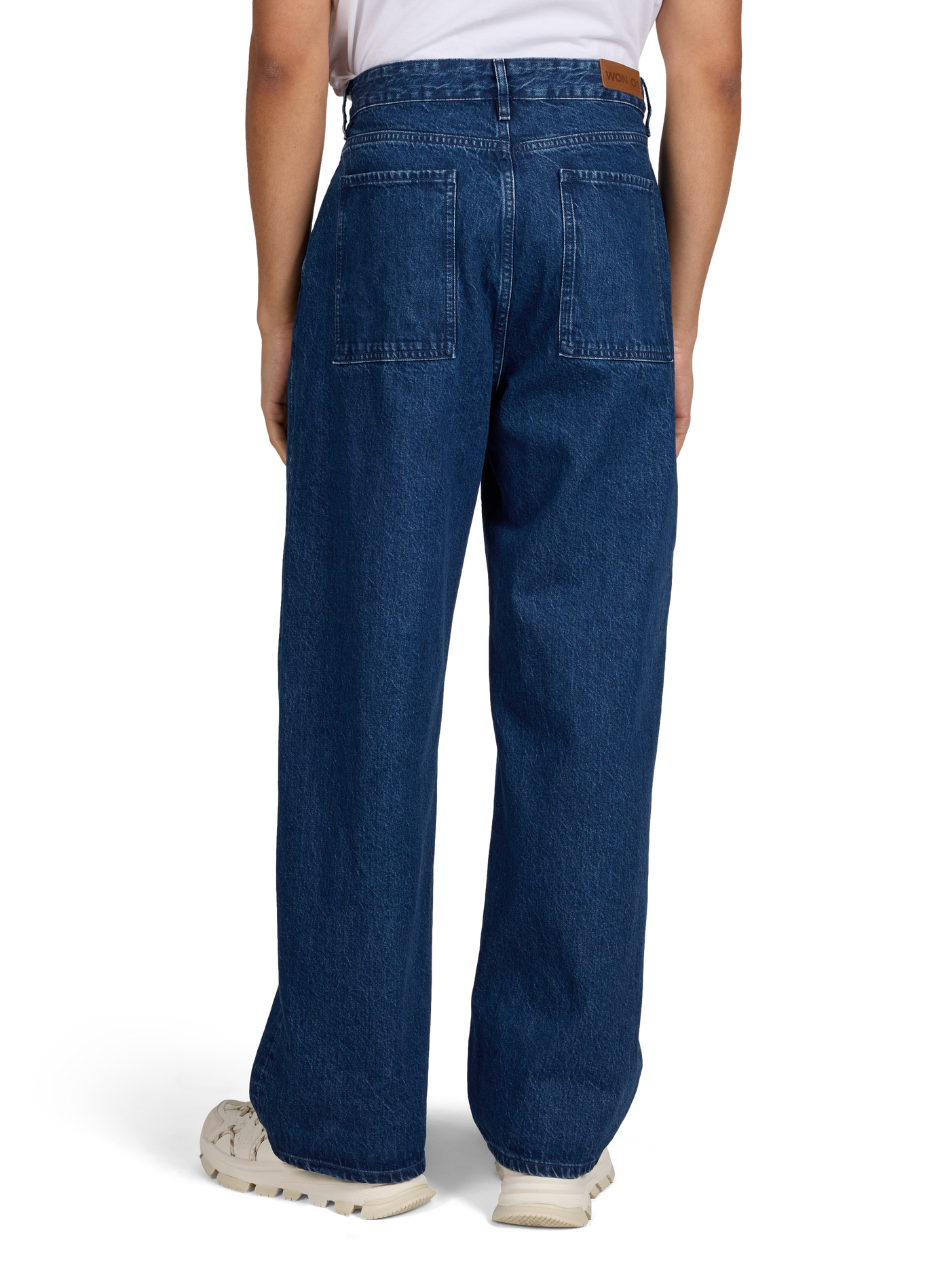 Wide-leg cotton jeans WON HUNDRED Blue