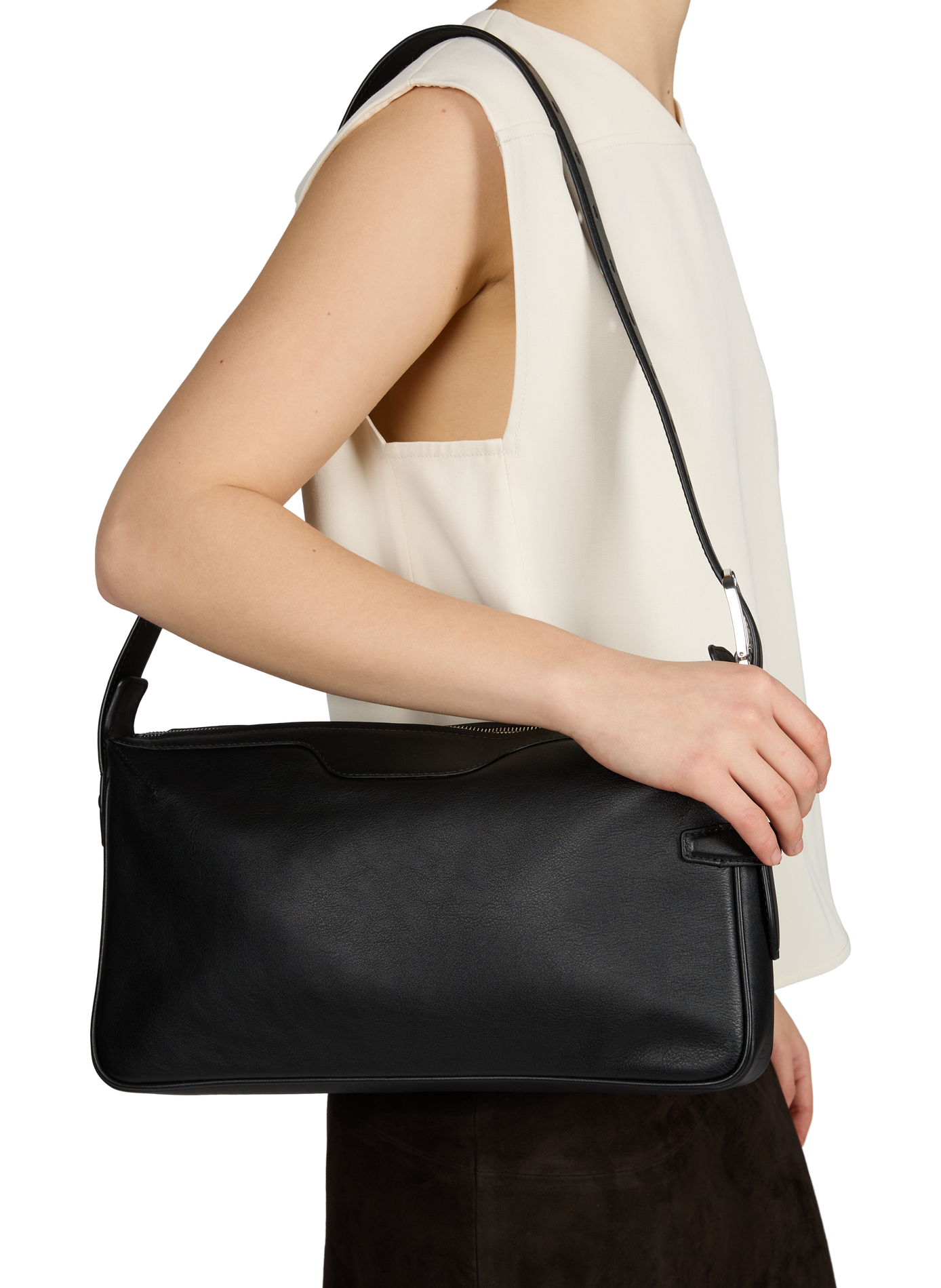 Rider leather handbag BONASTRE Black
