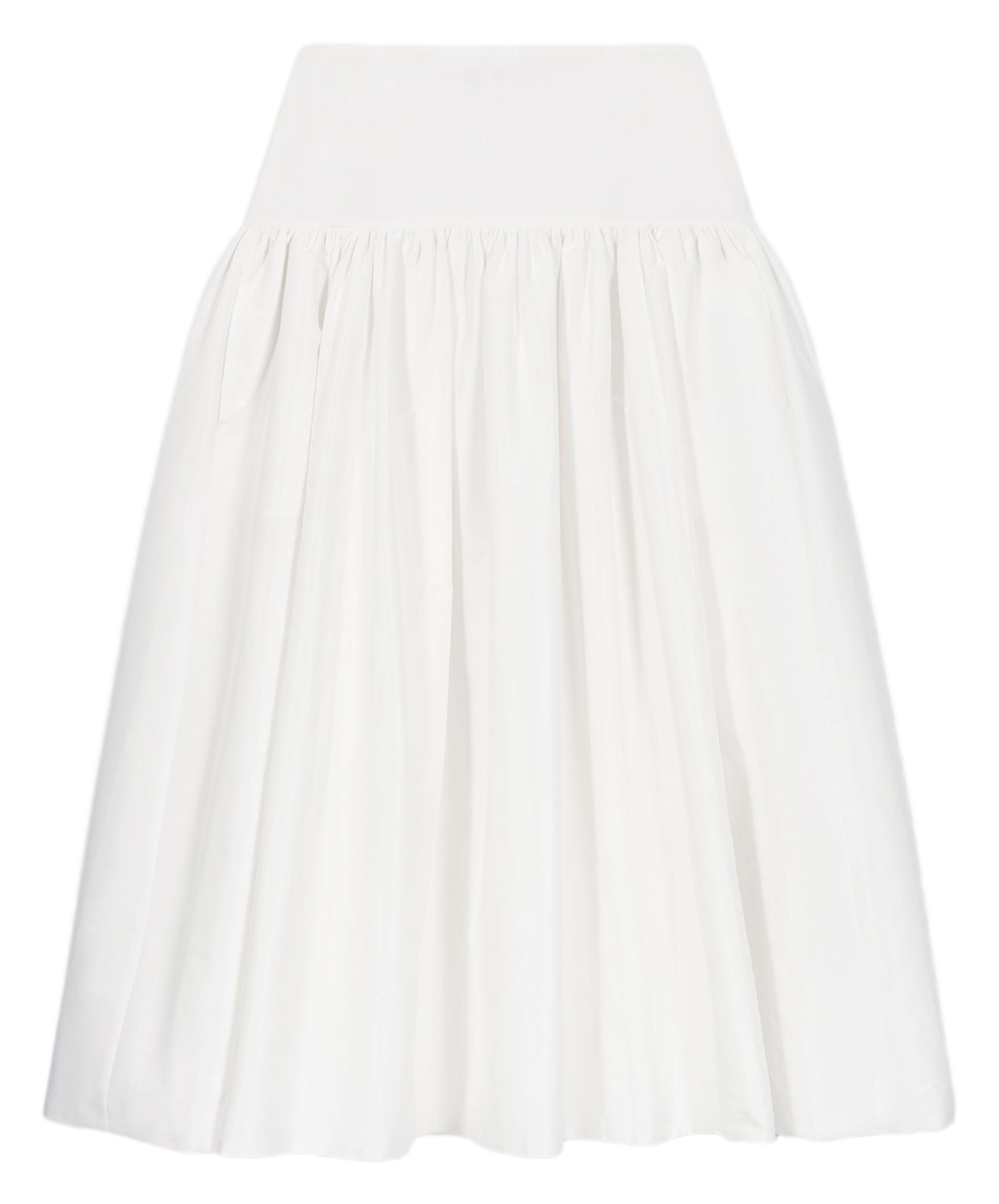 Jupe midi évasée MAJE Blanc