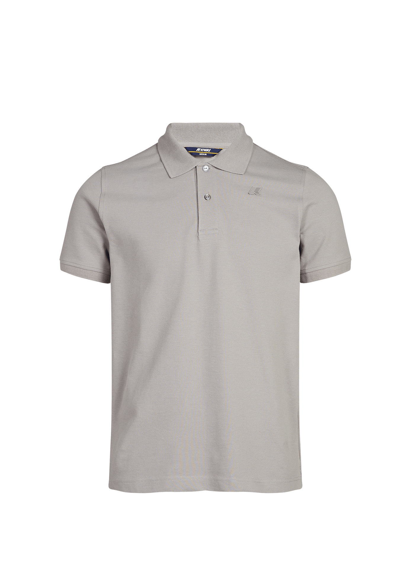 Short-sleeved polo in blended cotton K-WAY Grey