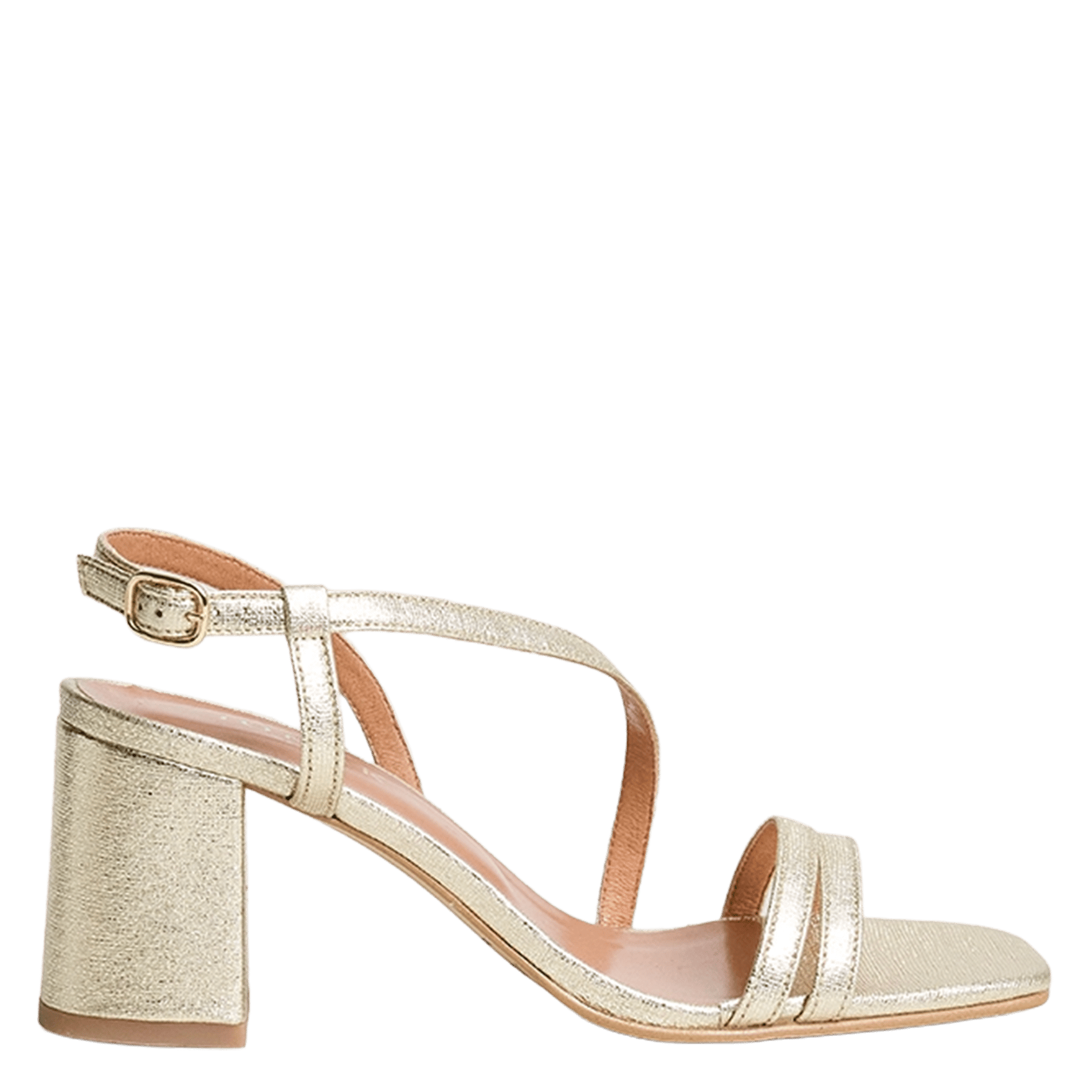 Sandales à talons métallisées vimy JONAK Doré