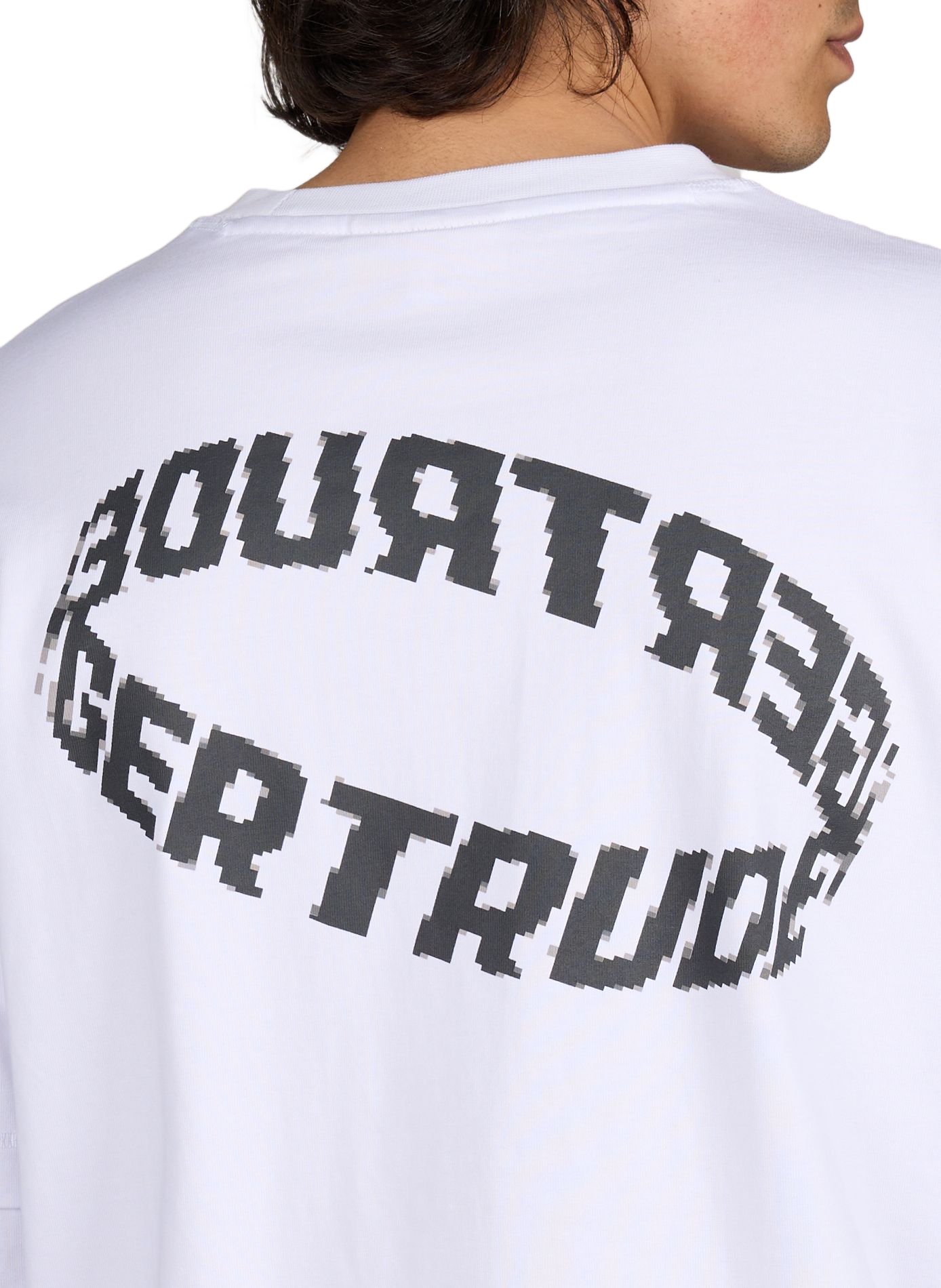 Round neck cotton t-shirt GERTRUDE ET GASTON White