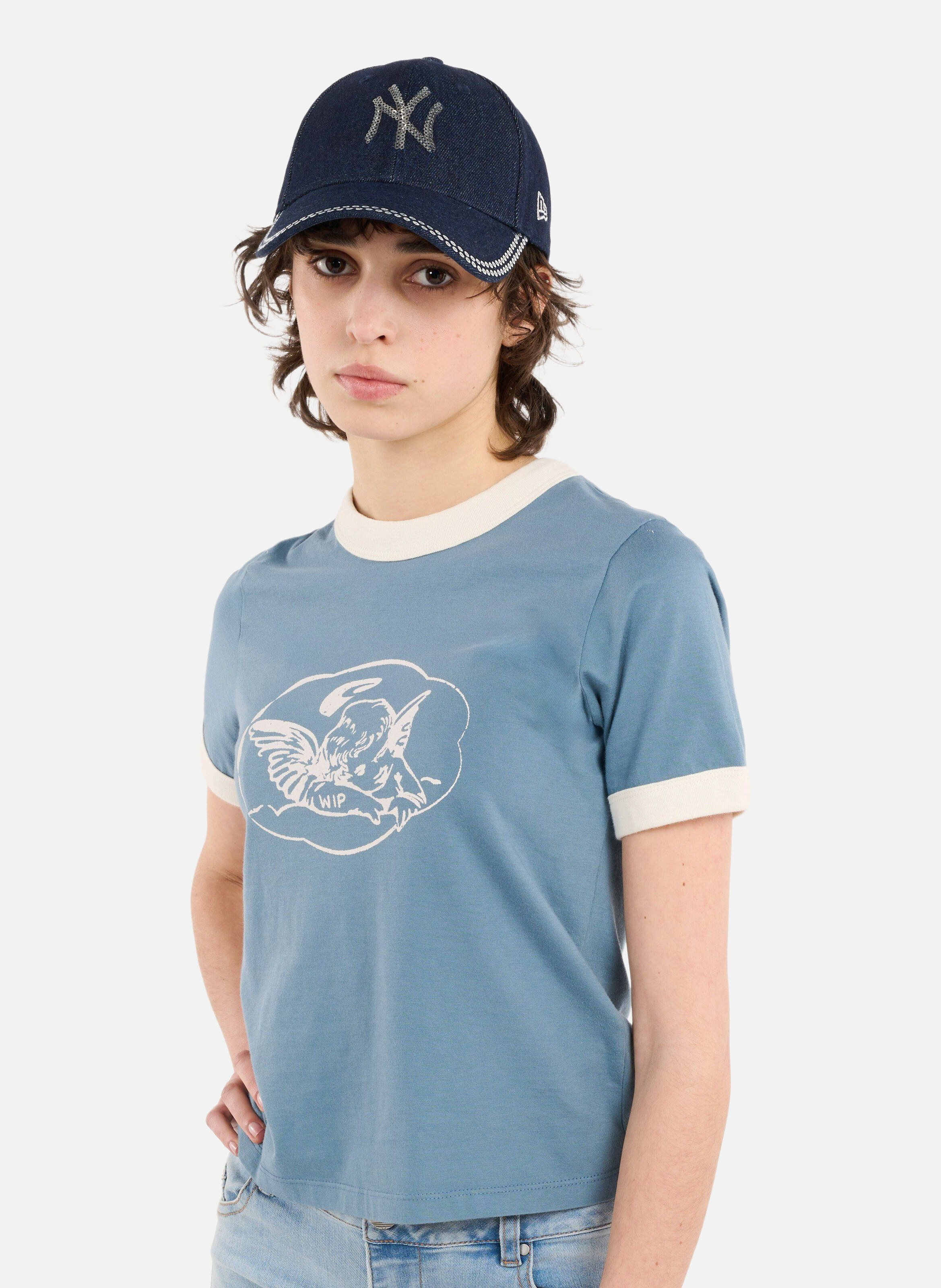 T-shirt w' s/s reminiscing ringer t-s CARHARTT WIP Bleu