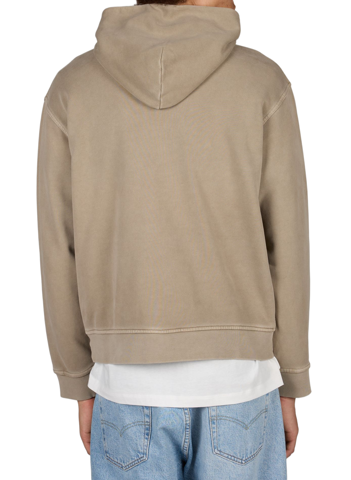 Oversized cotton sweatshirt ARMANI EXCHANGE Beige