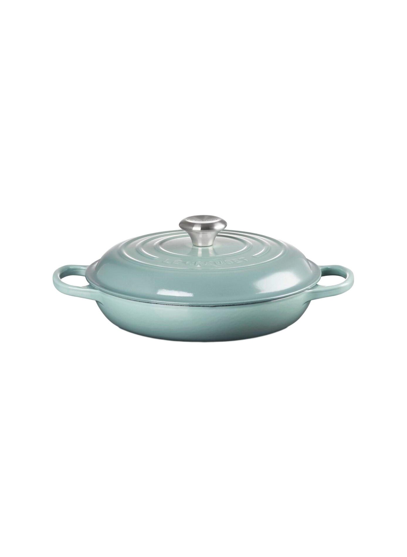 Emaille gusseiserner Schmortopf LE CREUSET Grau
