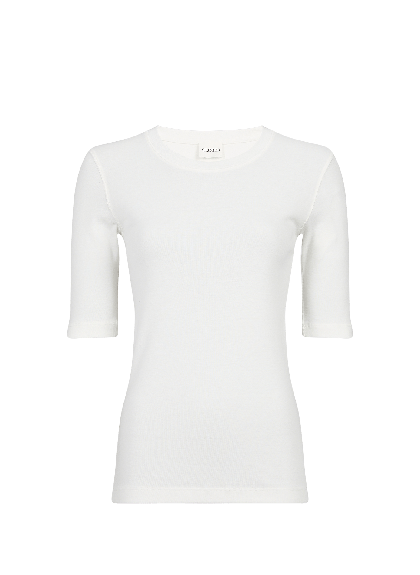 T-shirt manches courtes en coton mélangé  CLOSED Blanc