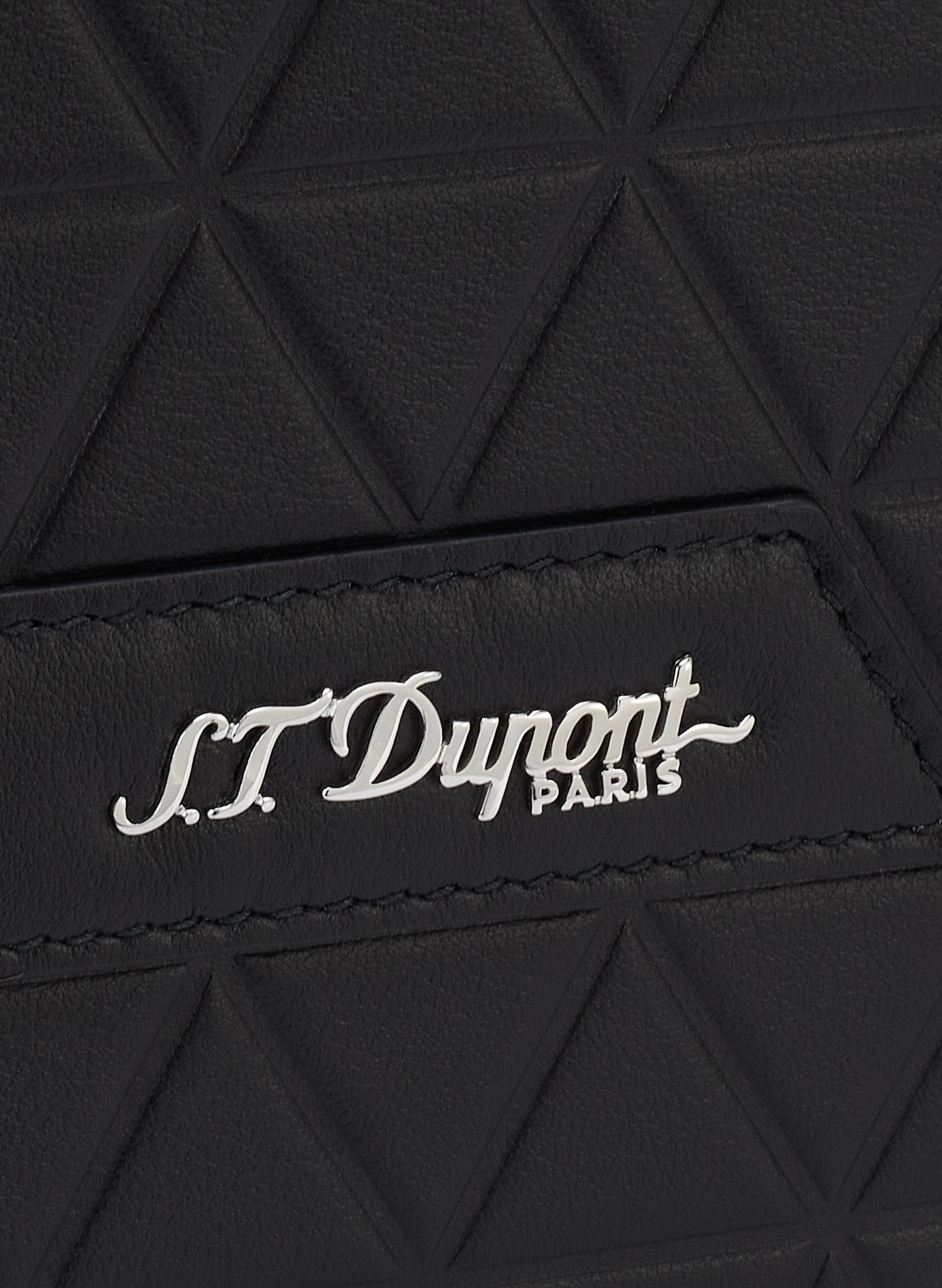 Schultertasche Firehead aus Leder S.T. DUPONT Schwarz