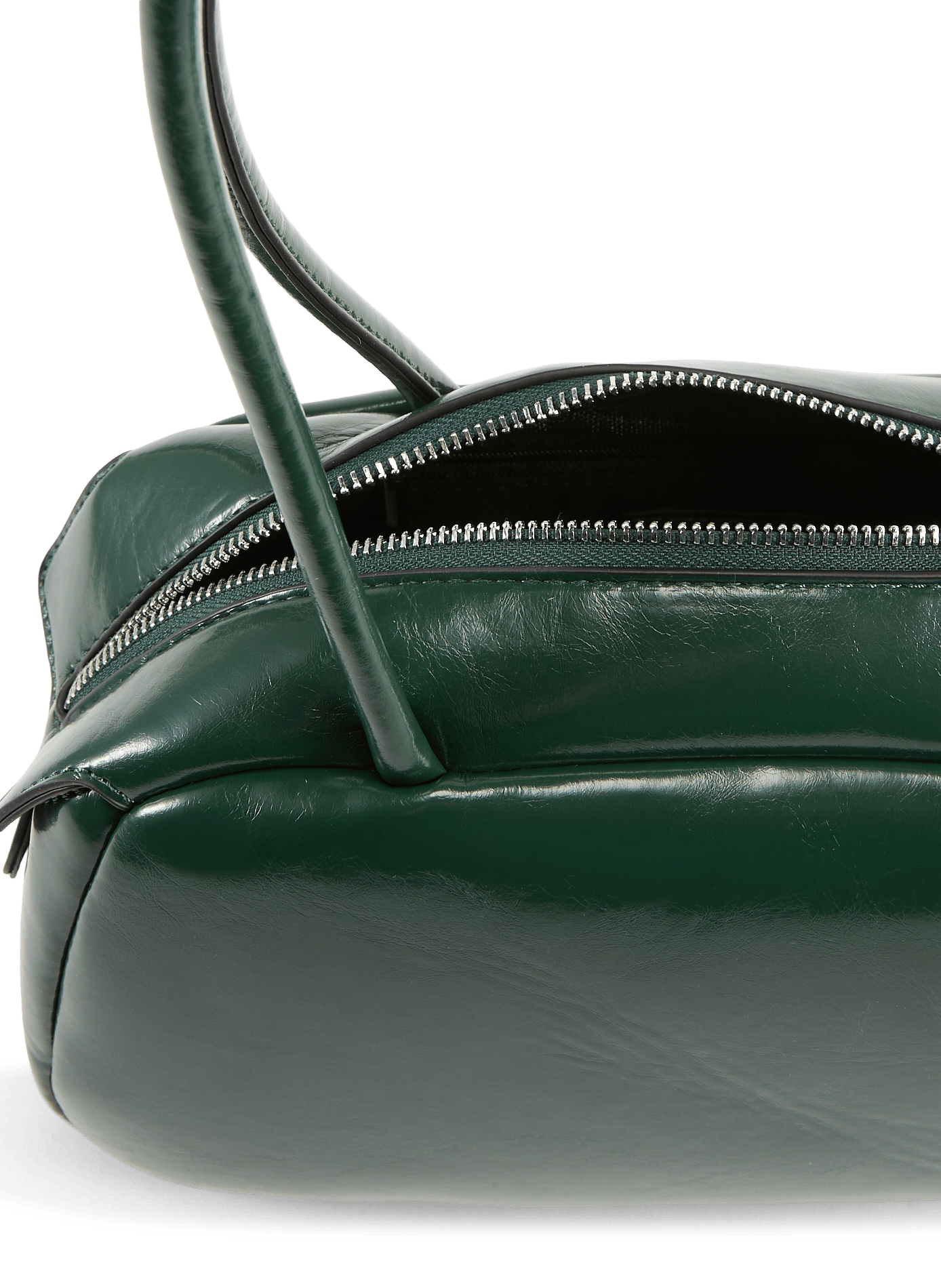 Red faux leather handbag AU PRINTEMPS PARIS Green