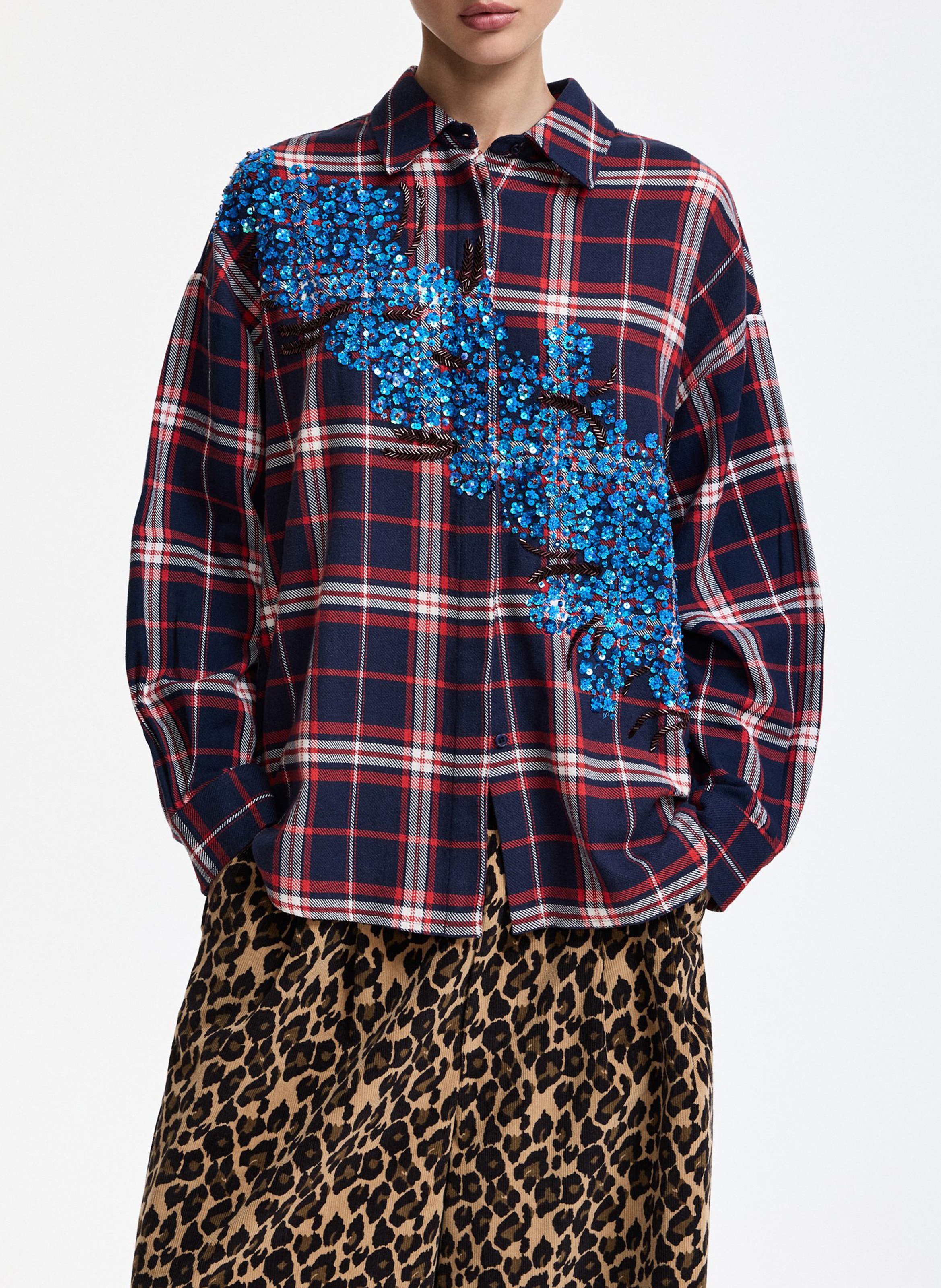 Chemise oversize en coton kirke ESSENTIEL ANTWERP Rouge