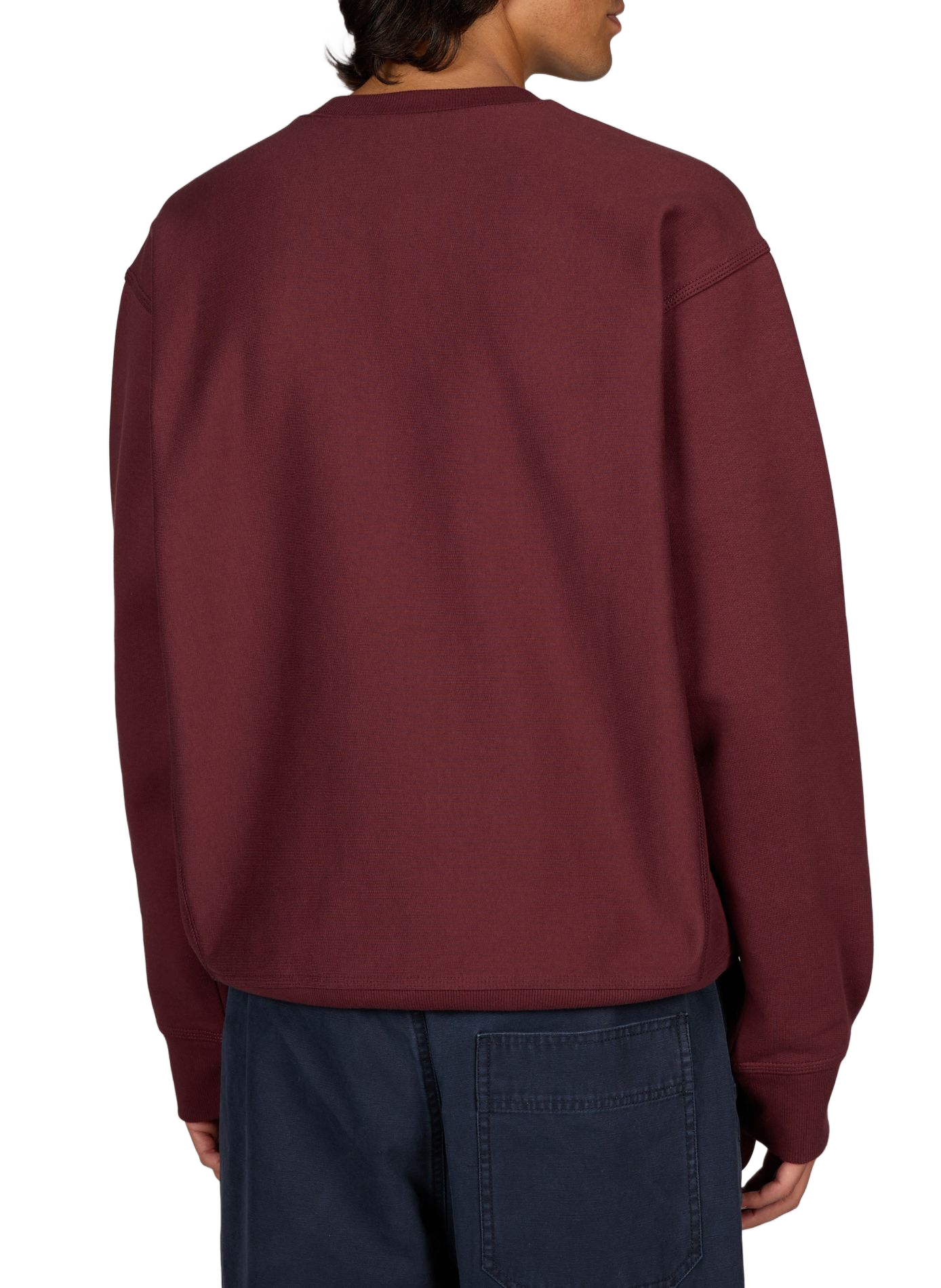 Sweatshirt mit besticktem Logo aus Baumwolle CARHARTT WIP Rot