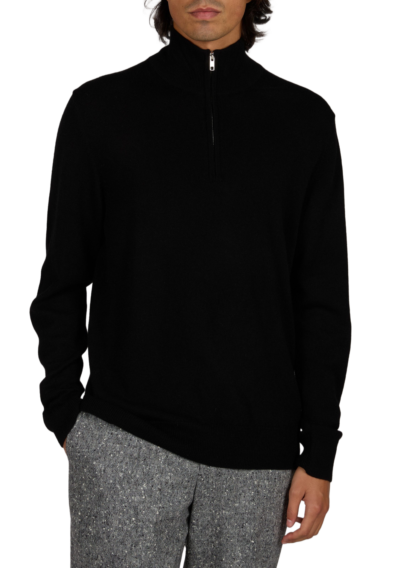 Pull Yvan-M droit en cachemire AU PRINTEMPS PARIS Noir