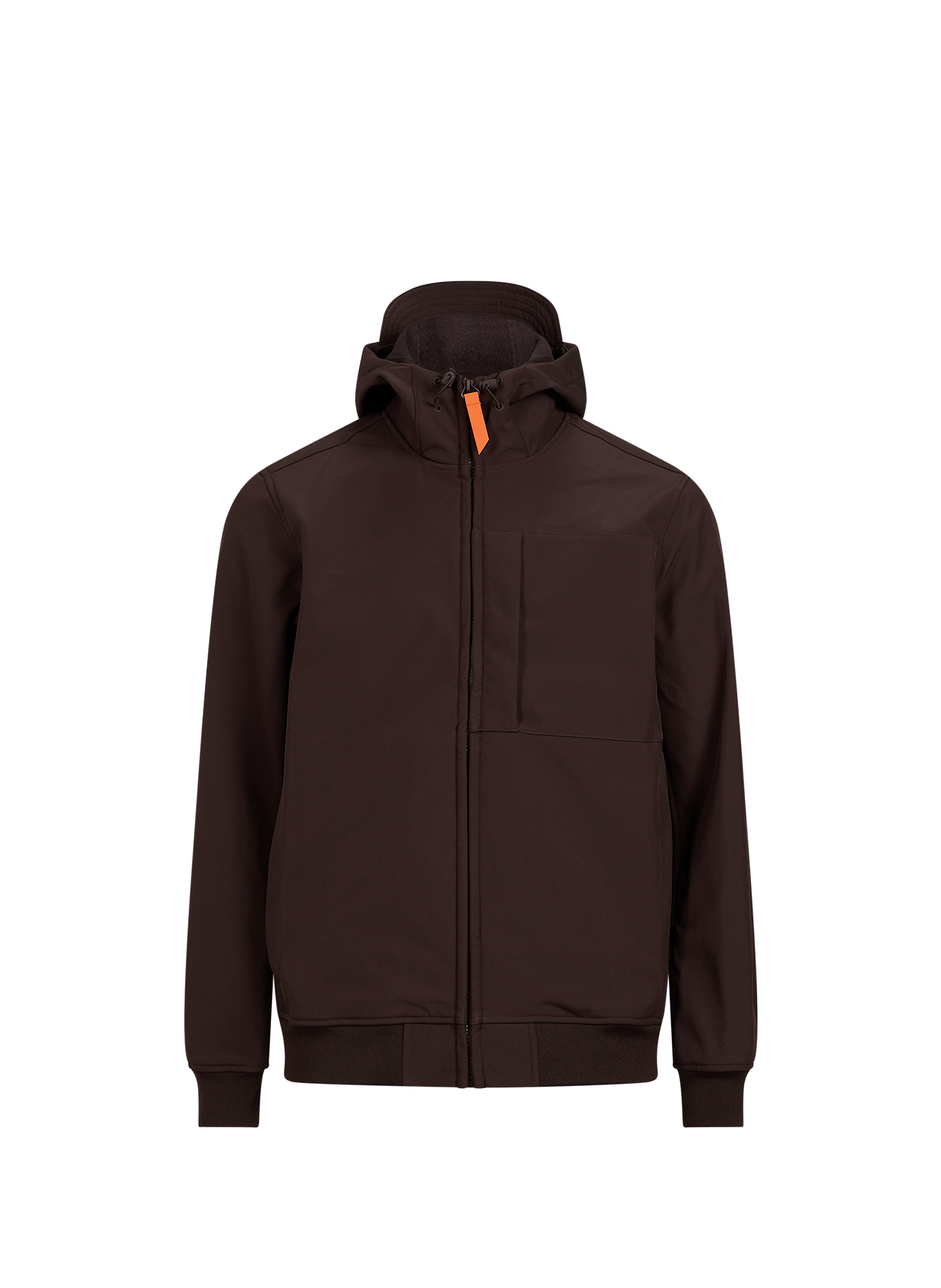 Veste à capuche droite softshell Rony GERTRUDE Marron
