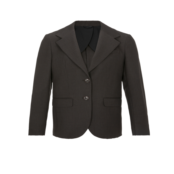 Raf Simons Single-breasted Wool Jacket In Black