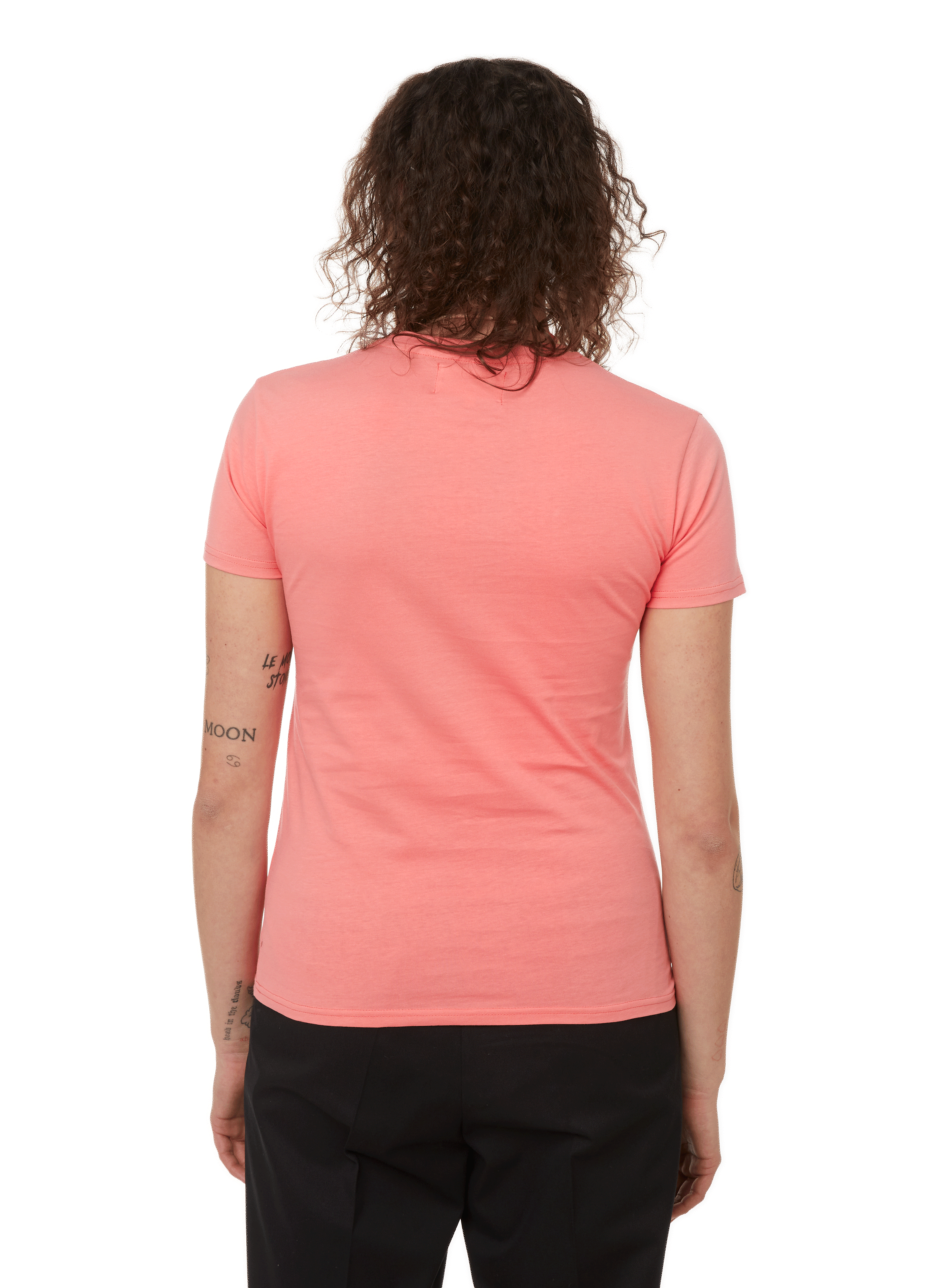 T-shirt Eqla col rond en coton SAISON 1865 Rose