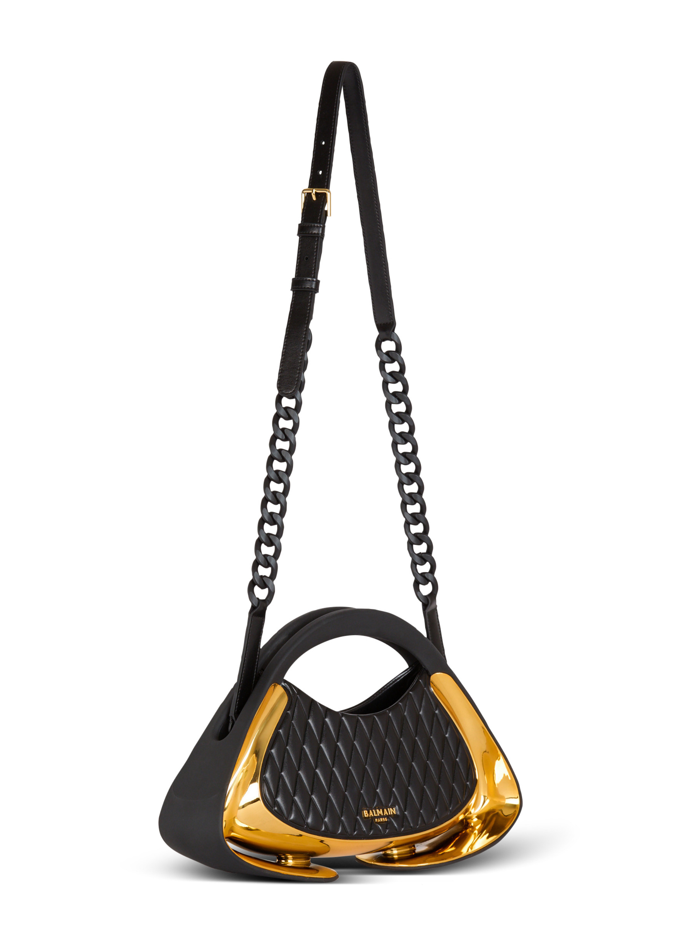 Sac jolie madame medium matelassé BALMAIN Doré