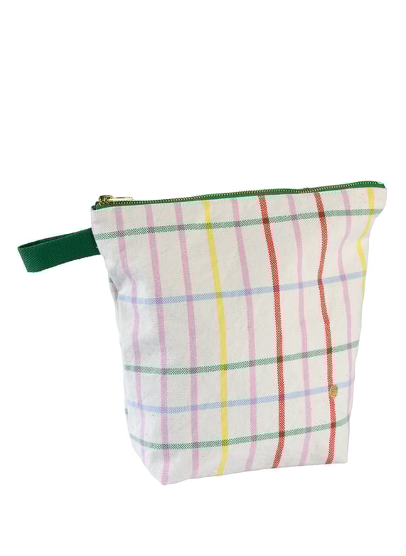 Large organic cotton toiletry bag Beige Cerise sur le gateau