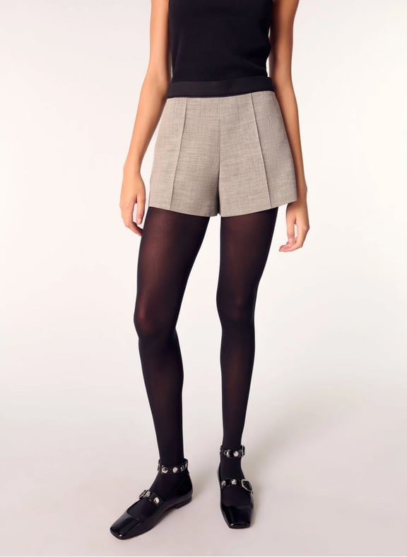Short évasé taille haute Gris by MAJE MAJE Short évasé taille haute Gris