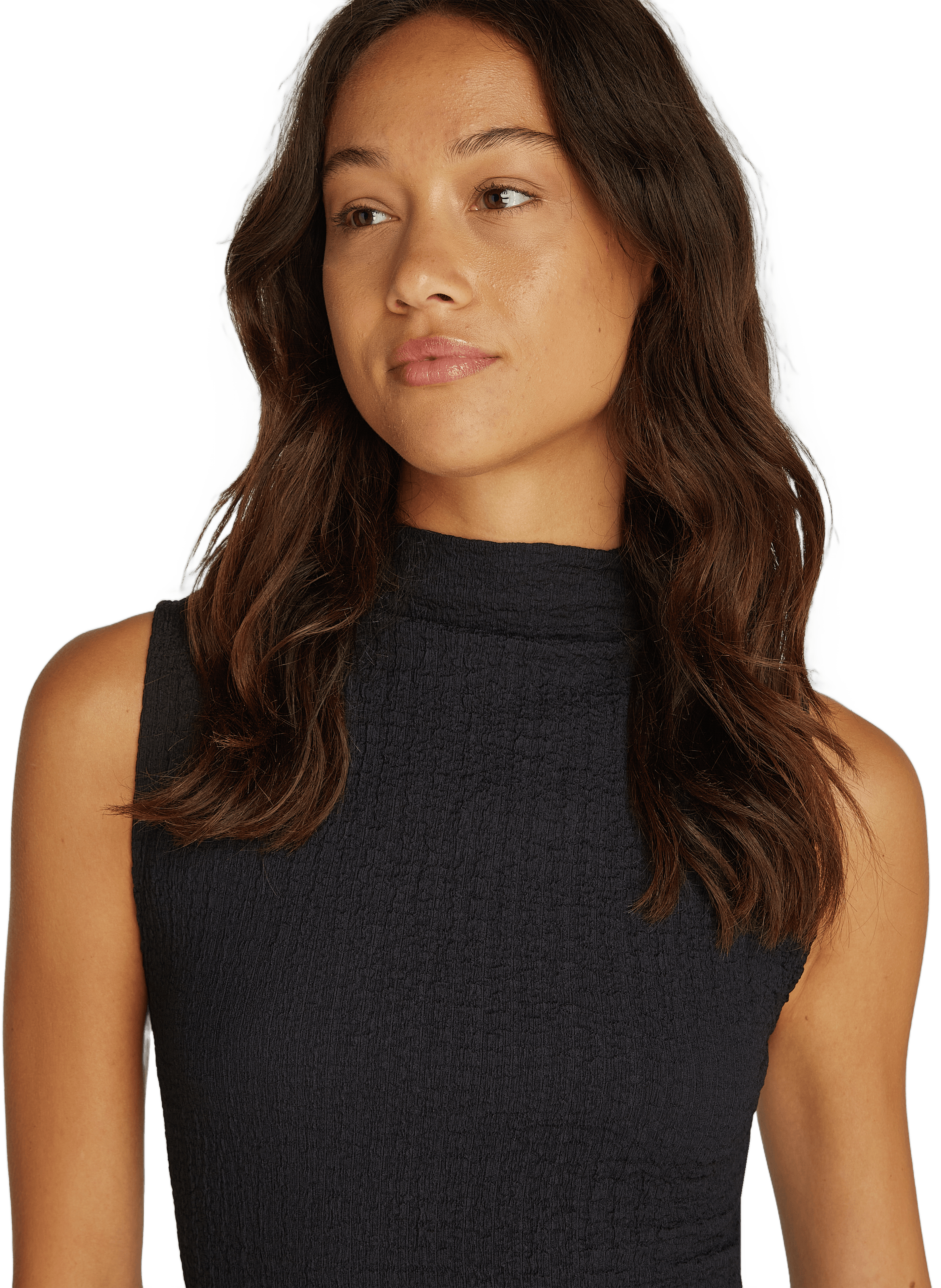 Robe longue fendue CALVIN KLEIN Noir
