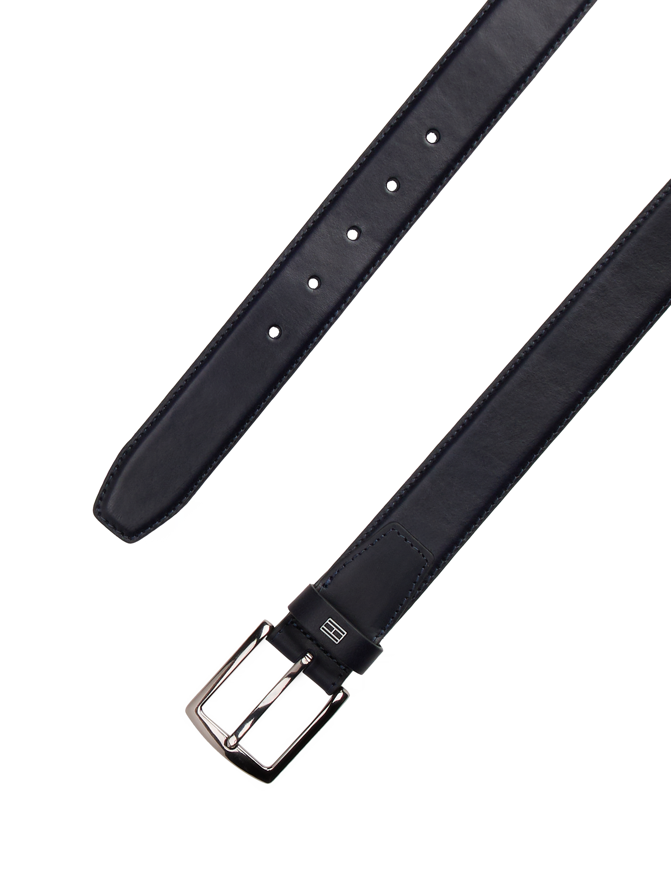 Ceinture à boucle en cuir TOMMY HILFIGER Bleu