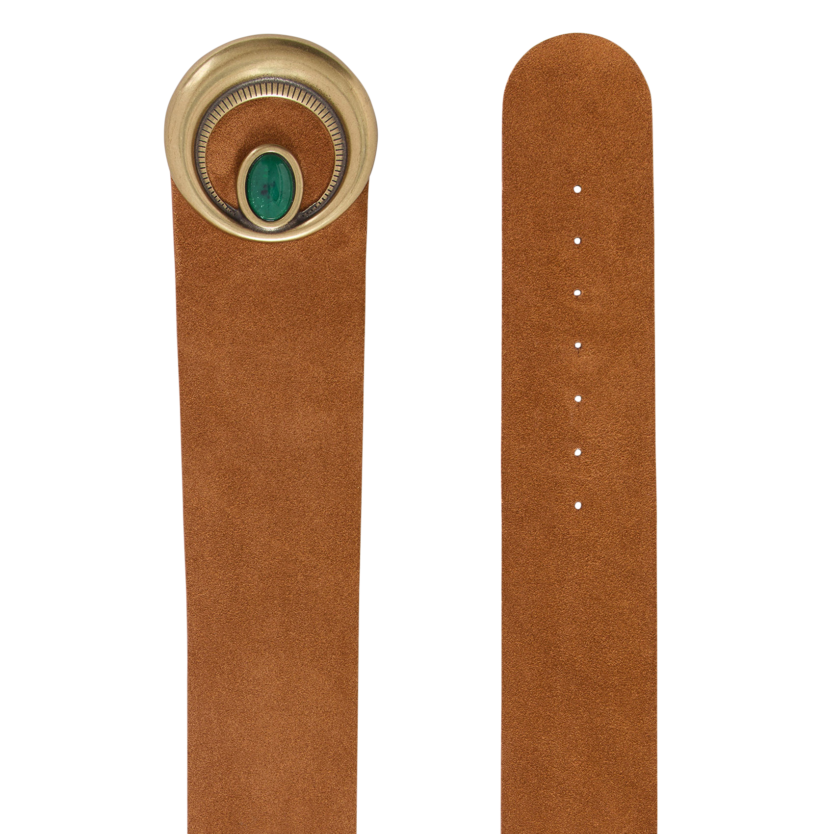 Ceinture en cuir brazza BA&SH Marron