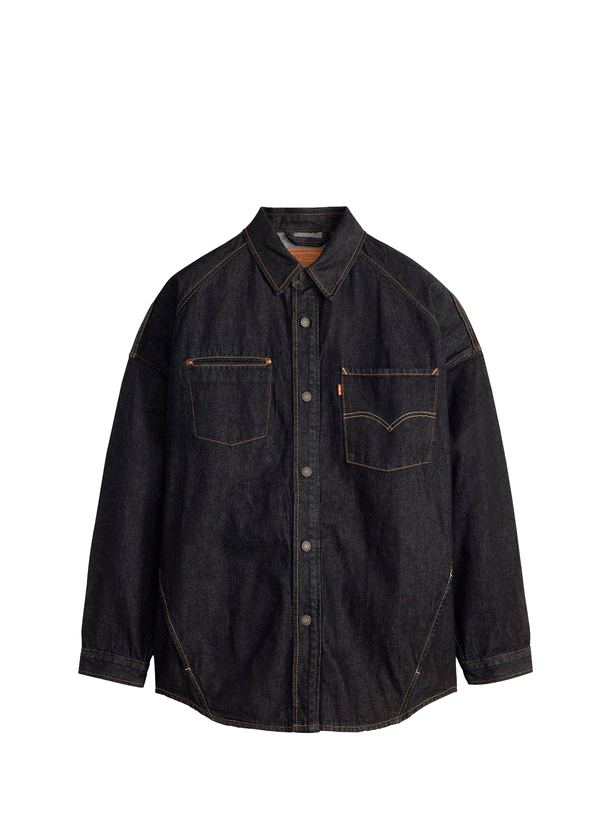 Chemise col classique en coton LEVI'S Bleu