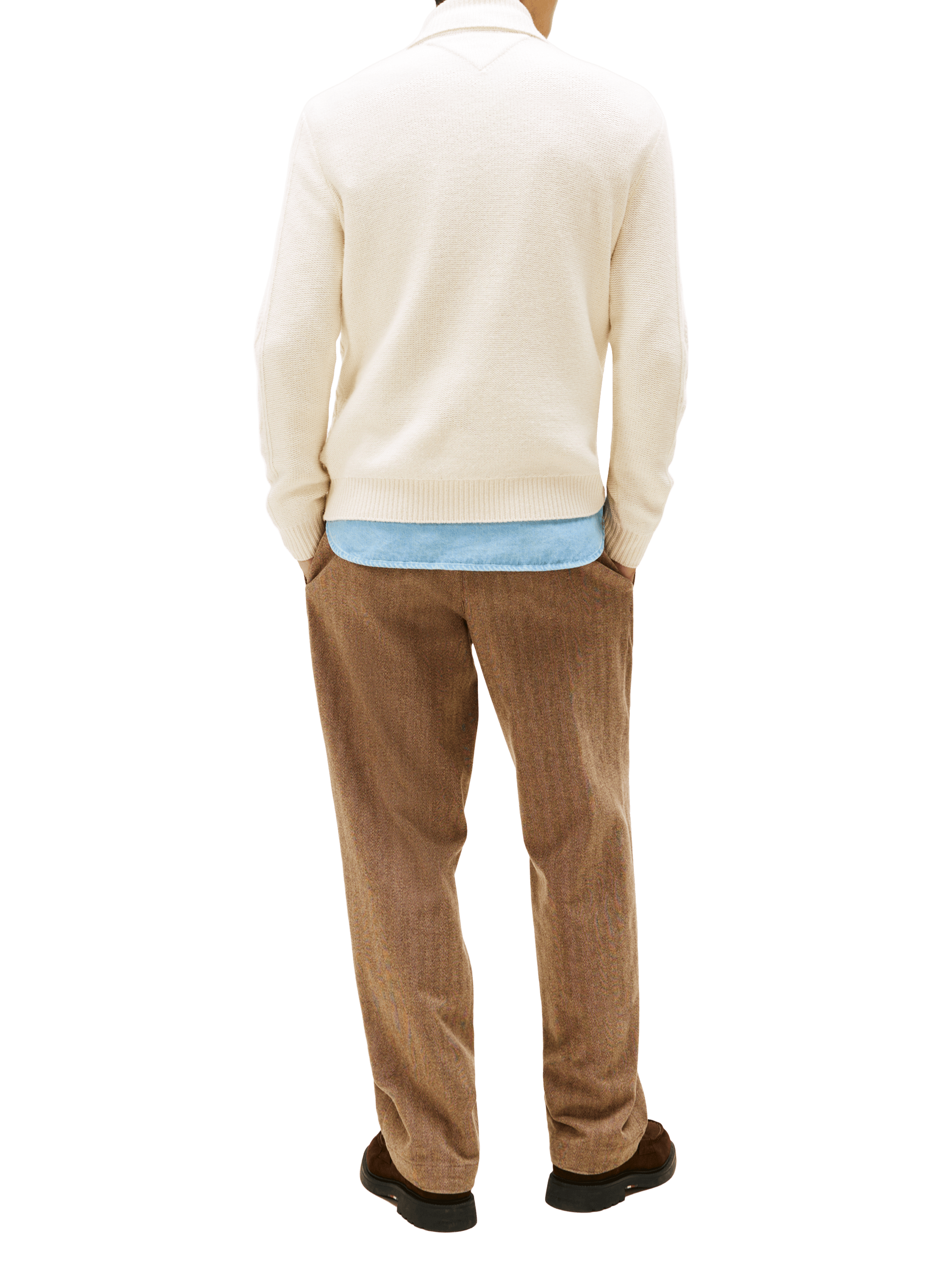 Turtleneck wool-blend jumper TOMMY HILFIGER Beige