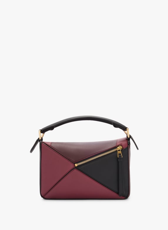 Petit sac Puzzle en cuir de veau - LOEWE x Albers | Noir by LOEWE Petit sac Puzzle en cuir de veau - LOEWE x Albers Noir