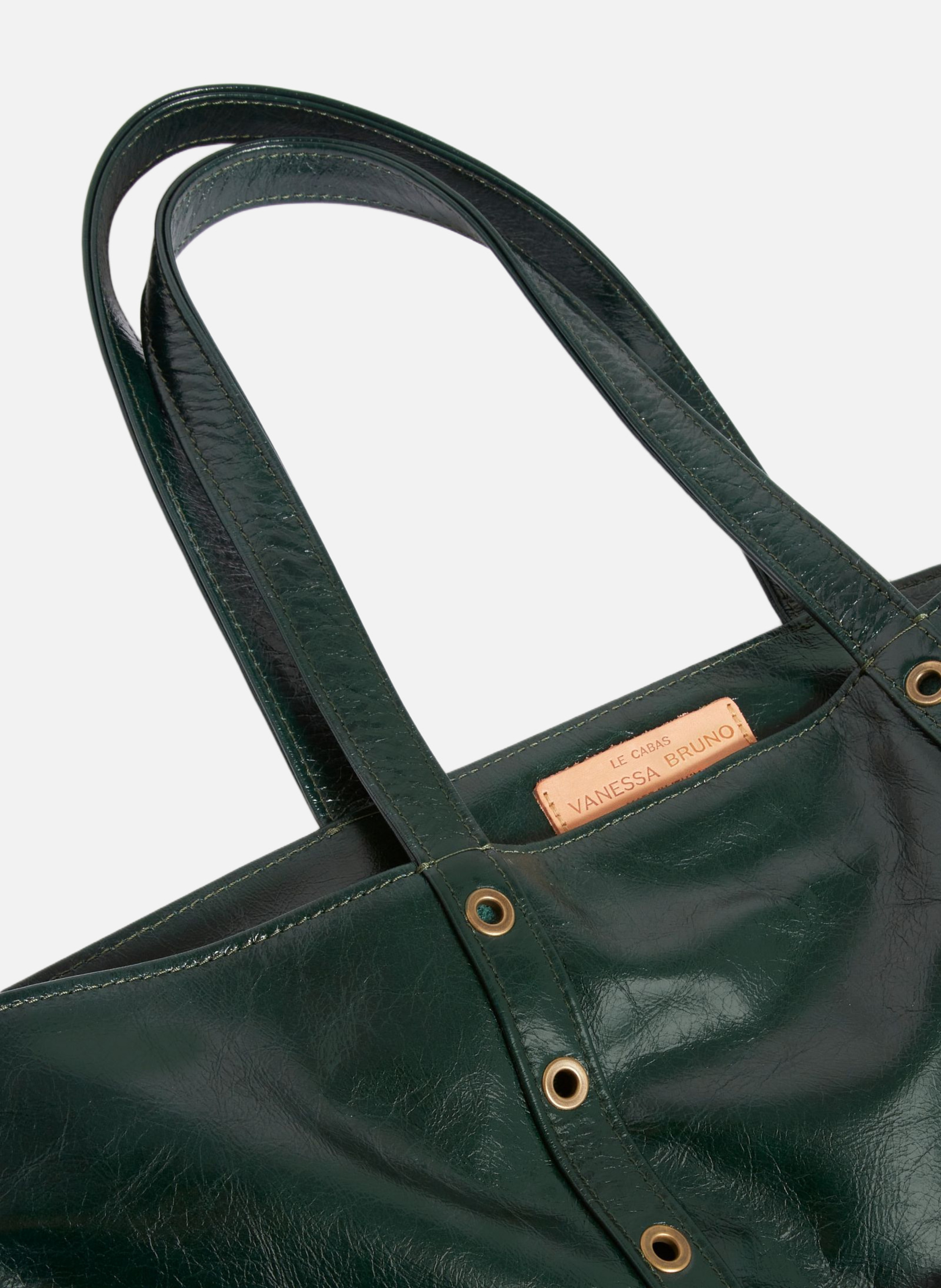 Cabas m en cuir VANESSA BRUNO Vert