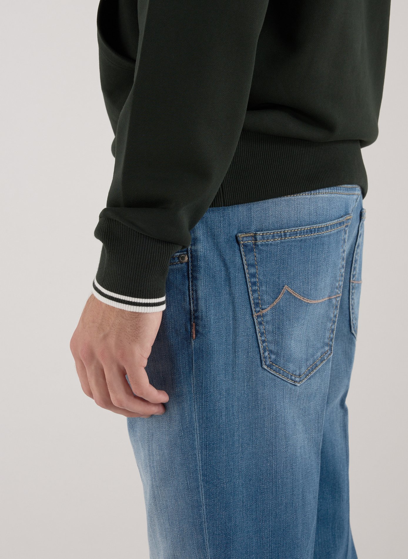 Sweat ample à capuche en coton FRED PERRY Vert