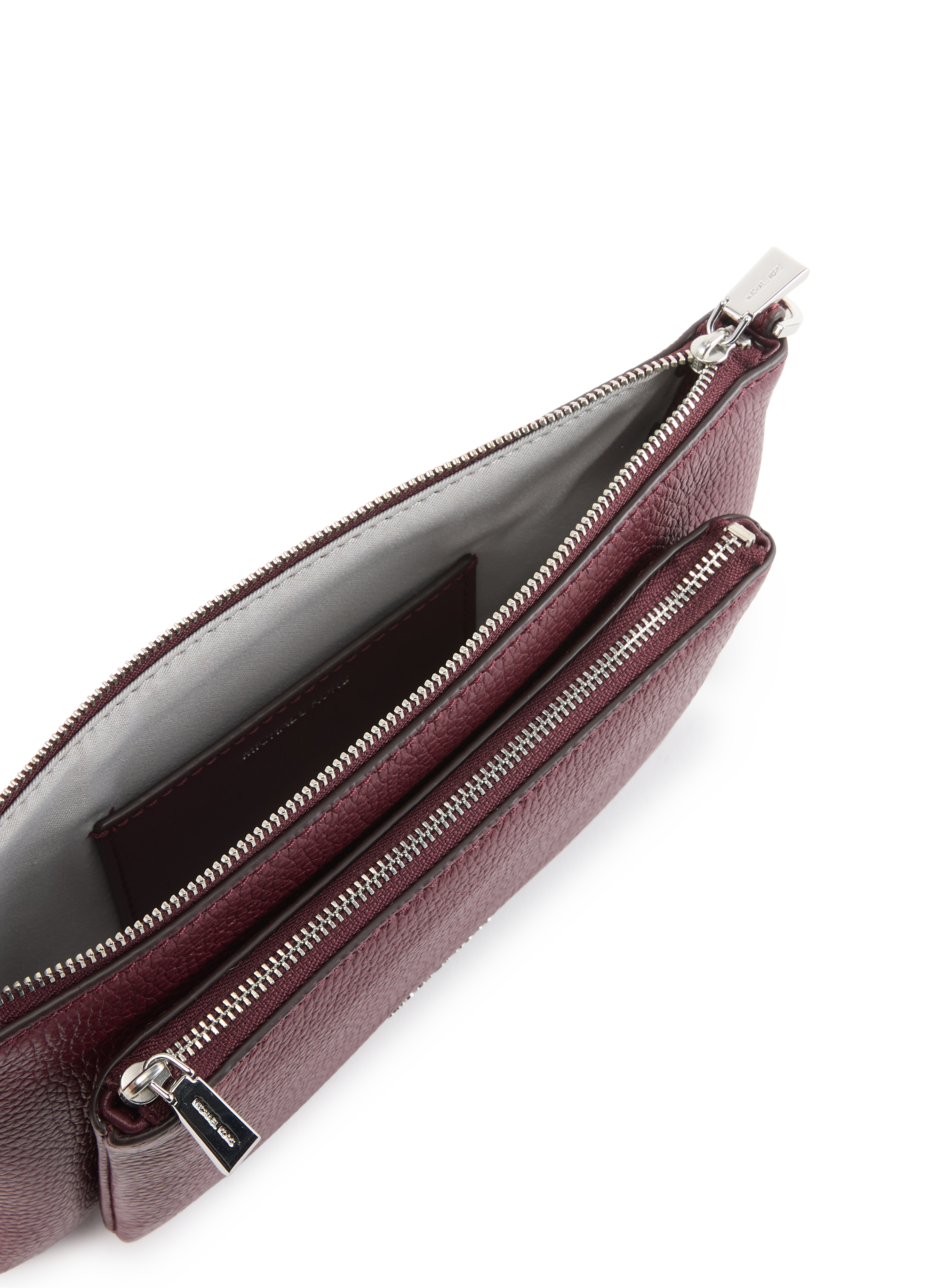 Jet Set Cow Leather Crossbody Bag MICHAEL KORS Red