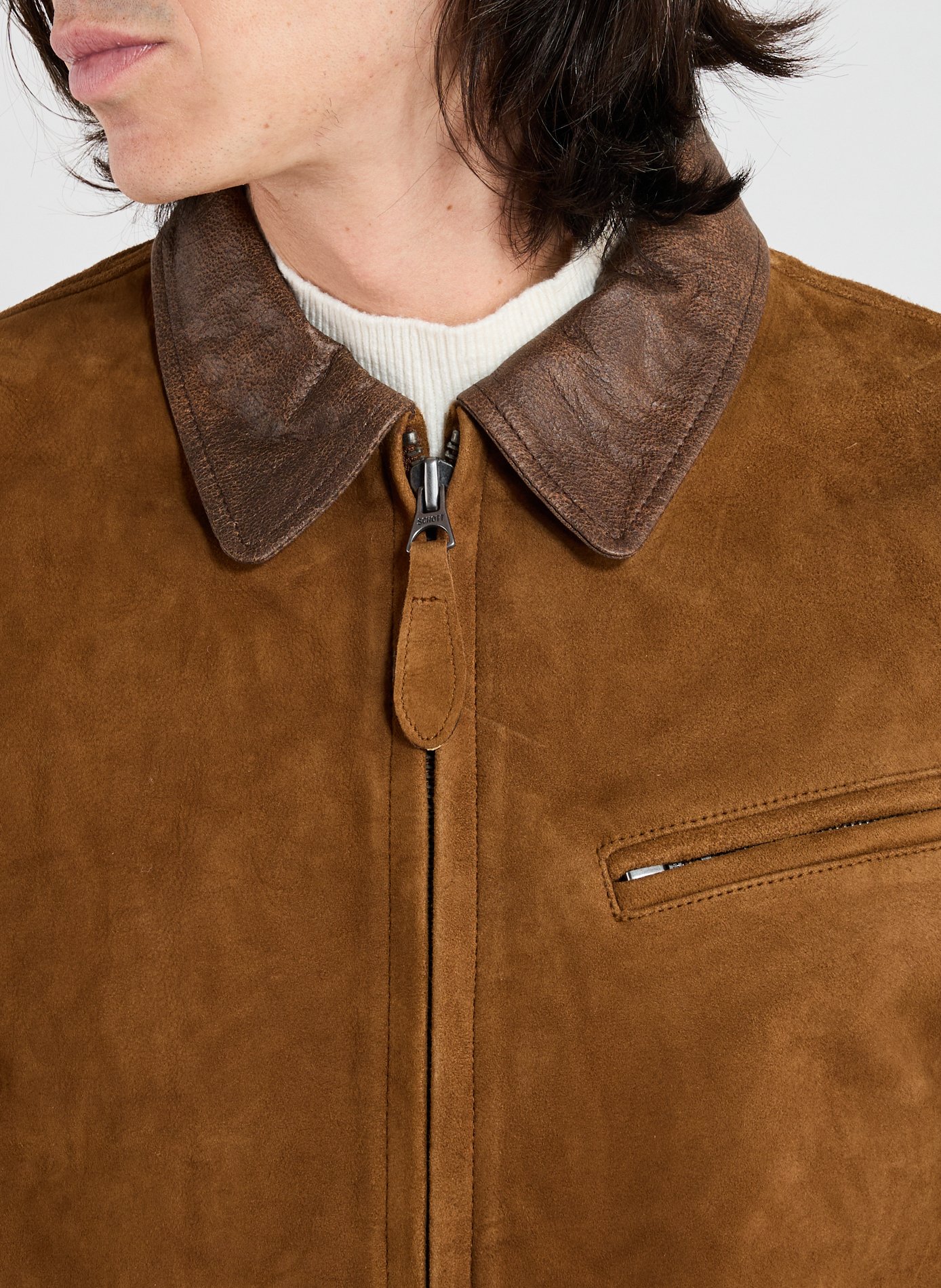 Classic leather jacket SCHOTT Red