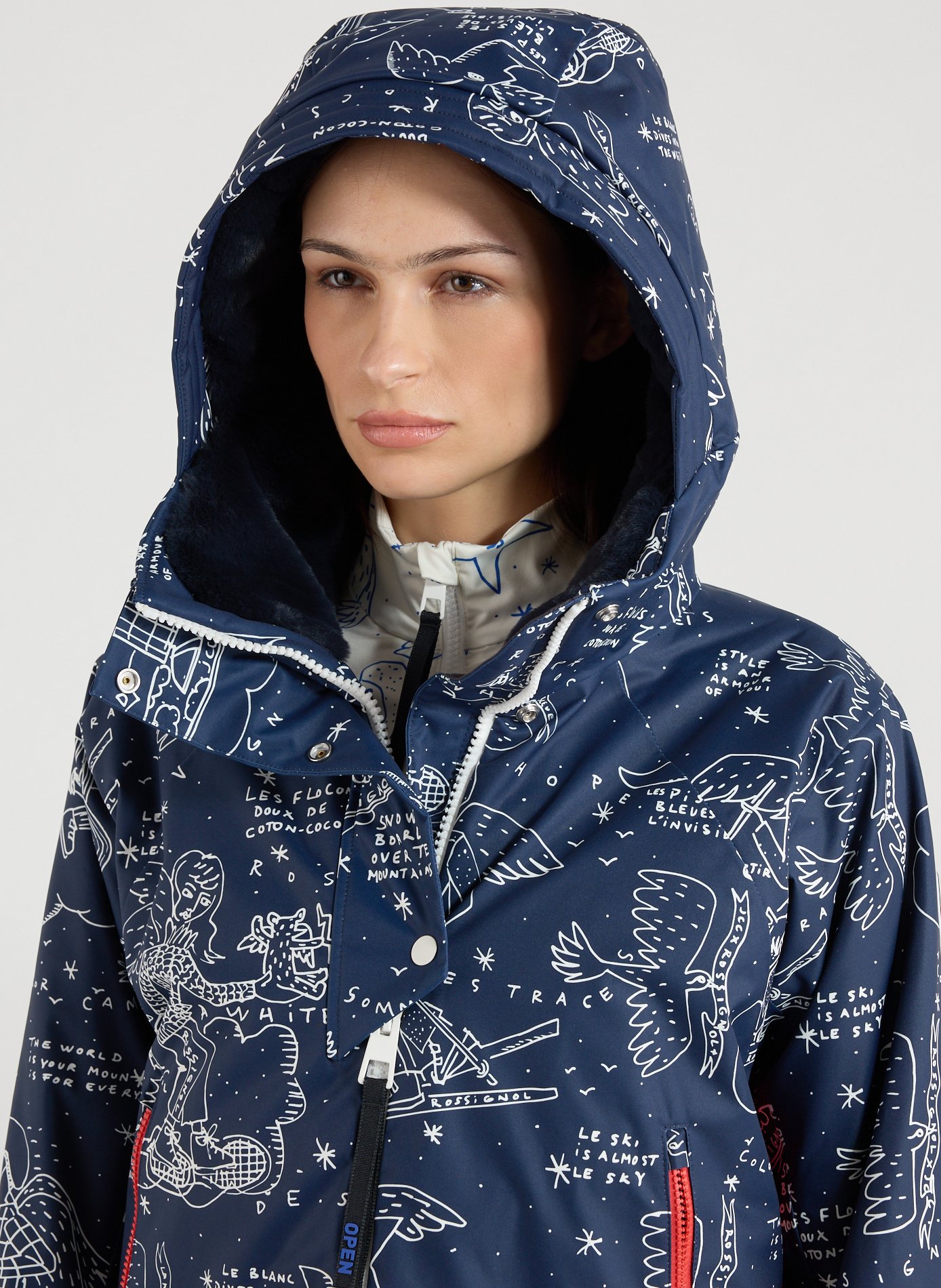 Doudoune courte matelassée imprimée ROSSIGNOL Multicolore