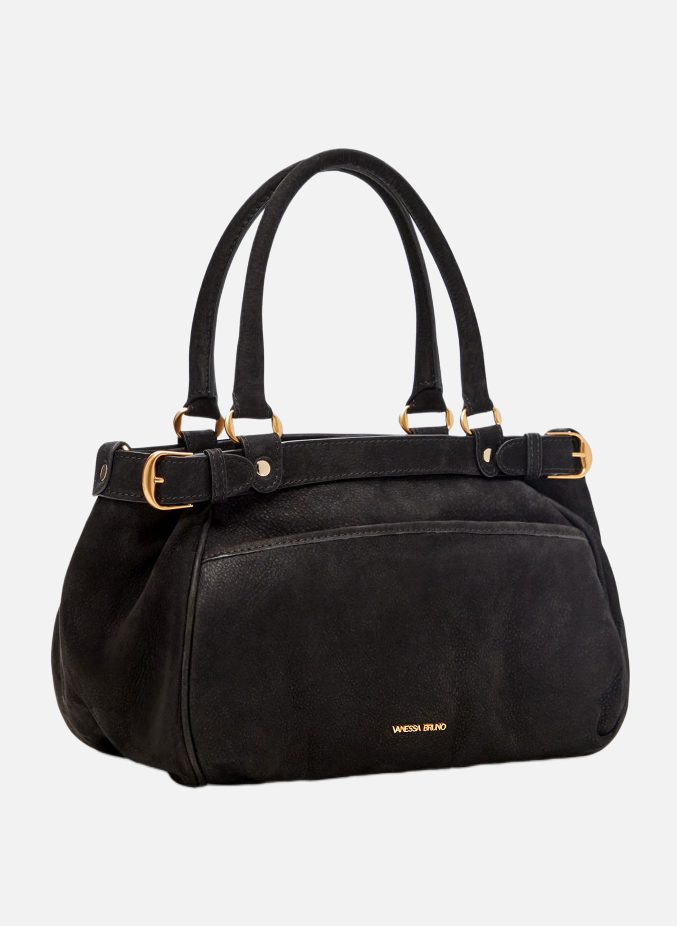 Petit sac lune en cuir VANESSA BRUNO Noir