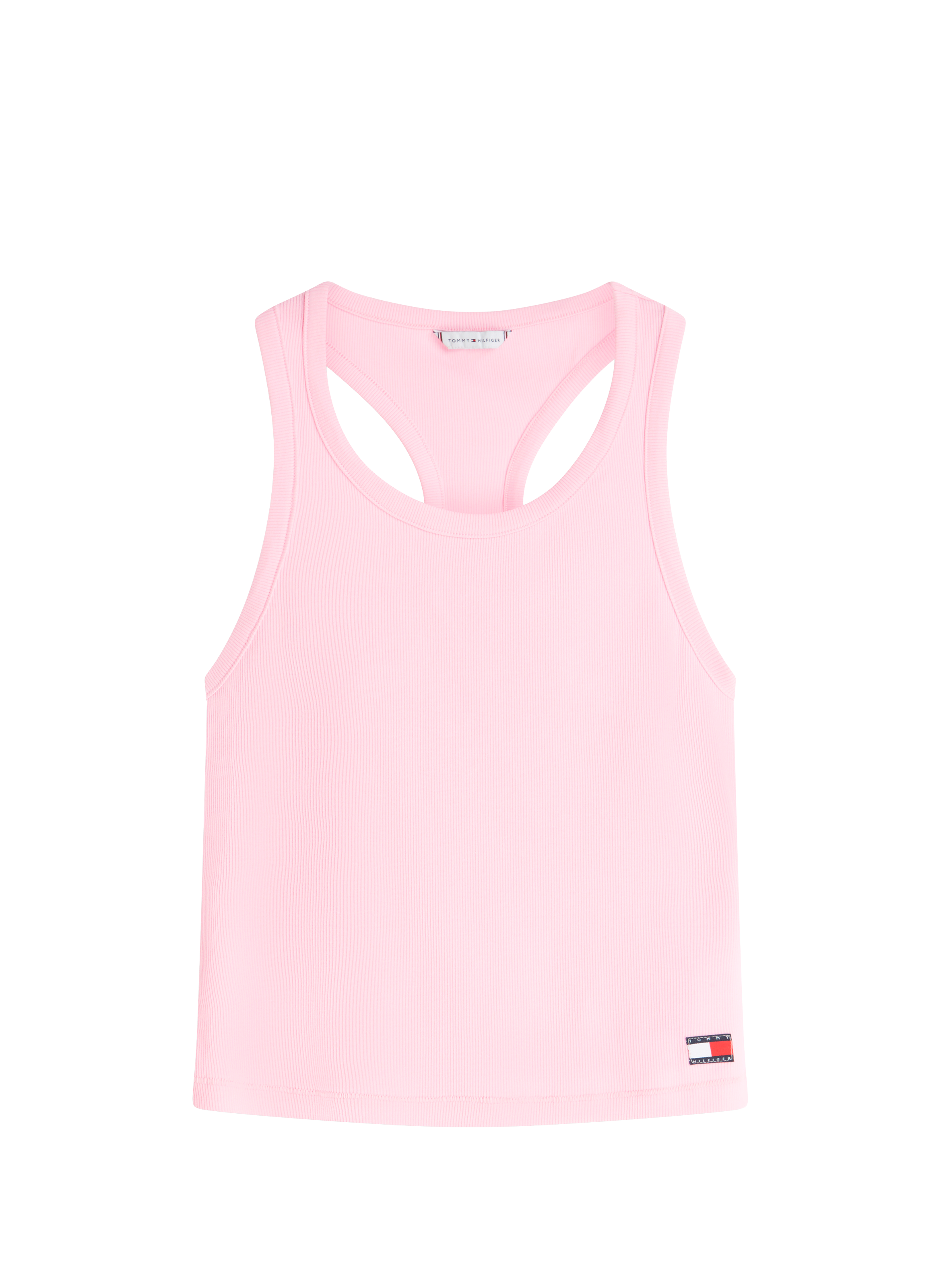 Débardeur à logo en coton mélangé TOMMY HILFIGER Rose
