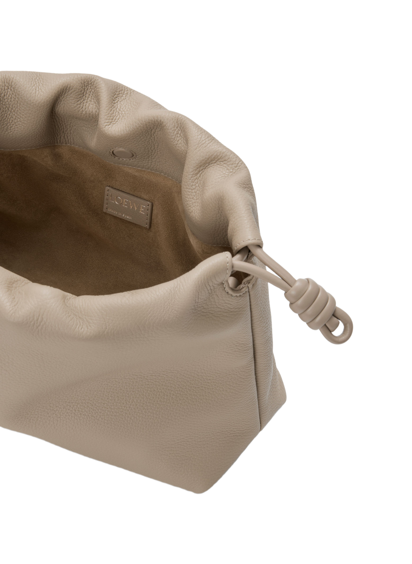 <p>Flamenco medium purse in grained calf leather</p> LOEWE Beige