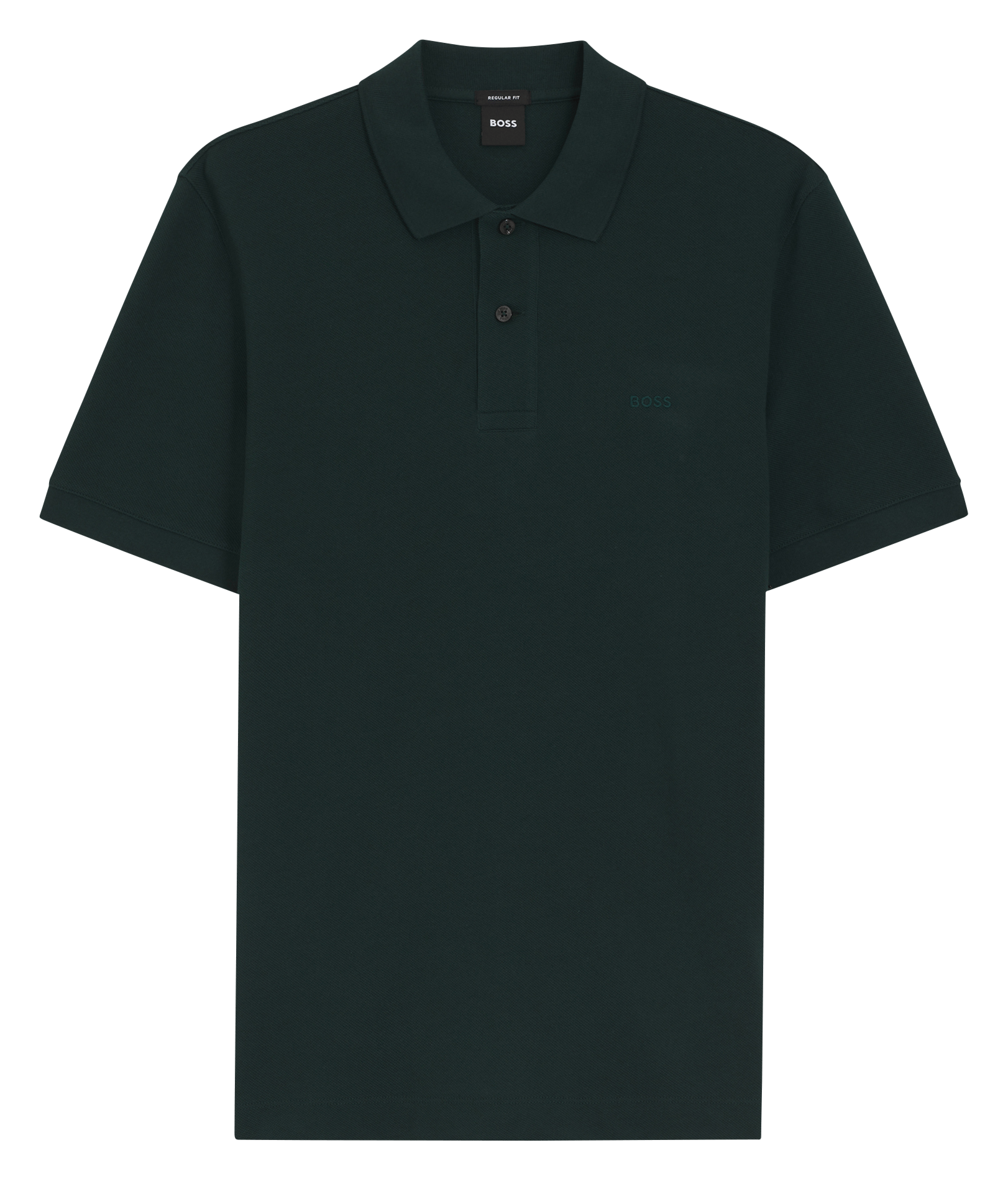 Polo manches courtes droit uni BOSS Kaki