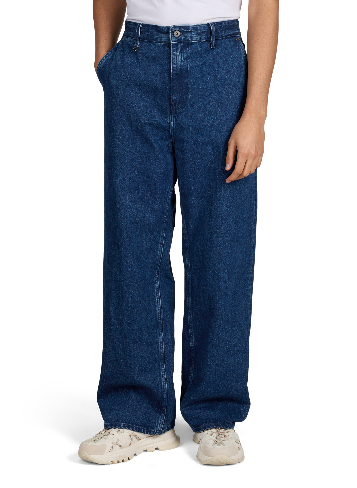 Wide-leg cotton jeans WON HUNDRED Blue