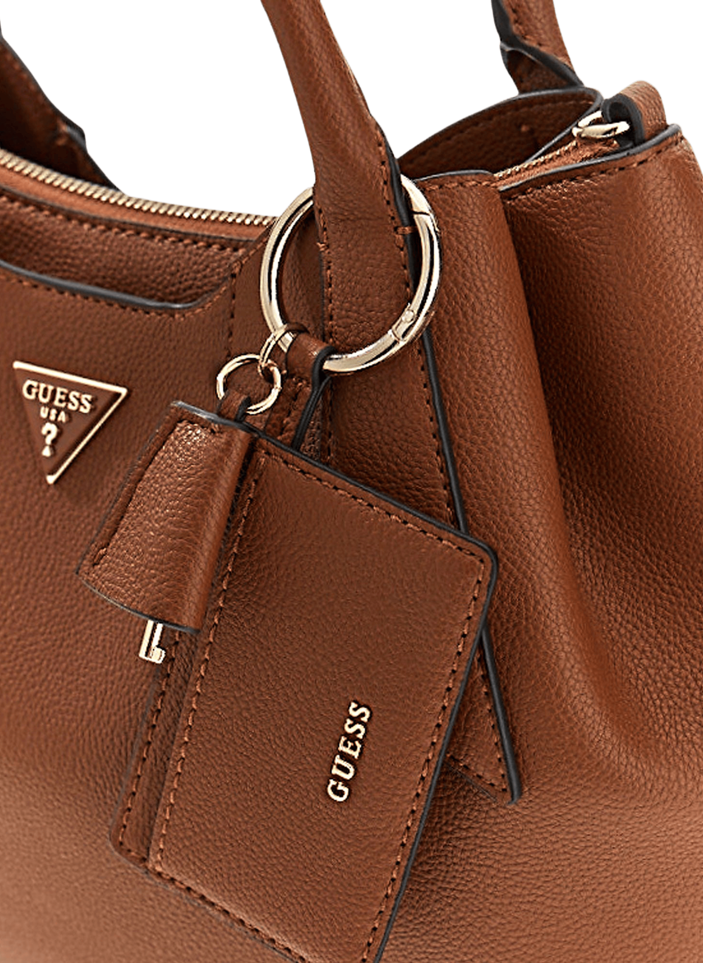 Darcy logo handbag GUESS Brown